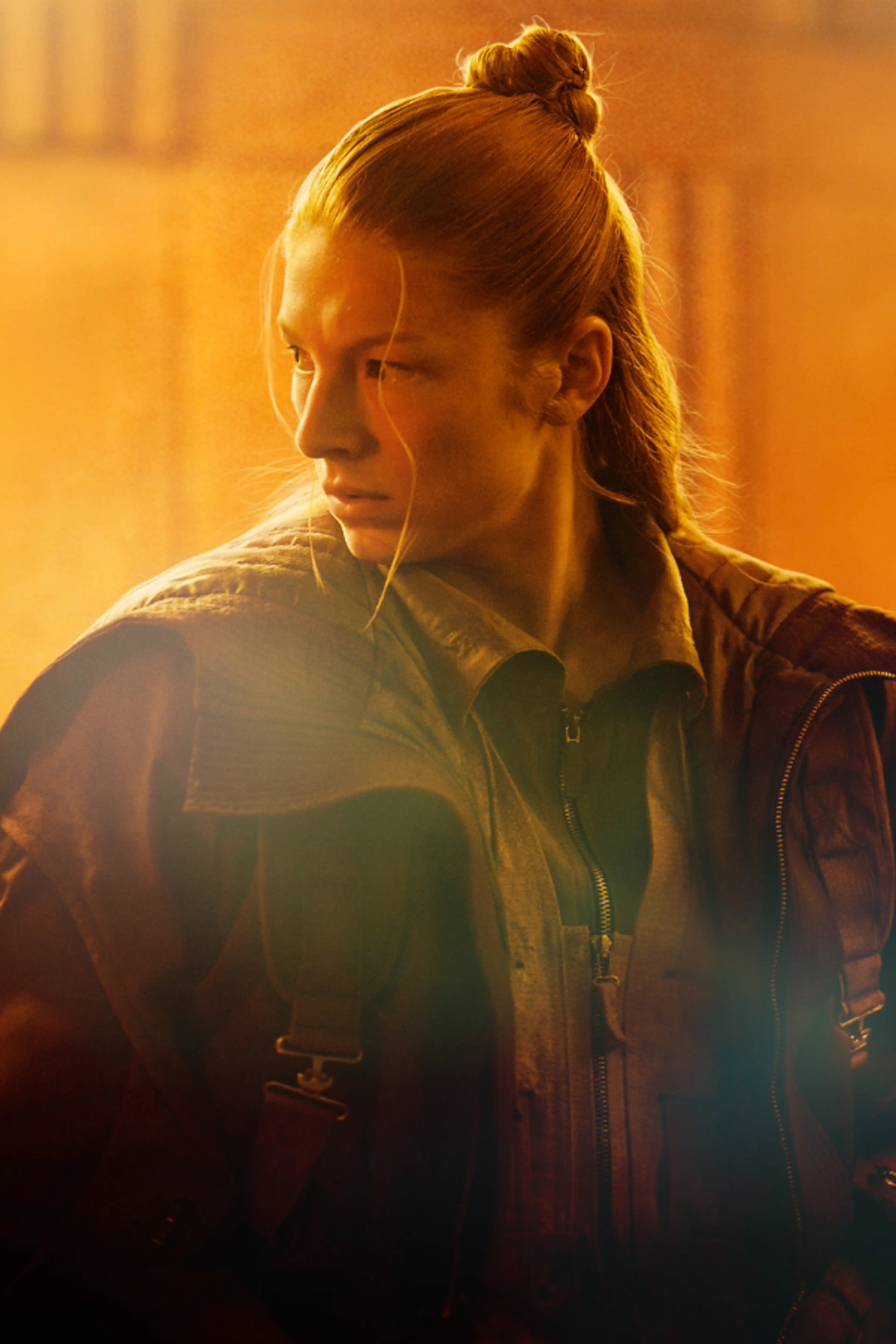 Hunter Schafer as Cora in Blade Runner 2099.