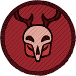Official Combat badge with a horned skull