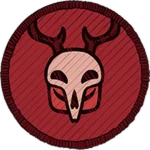 Official Combat badge with a horned skull