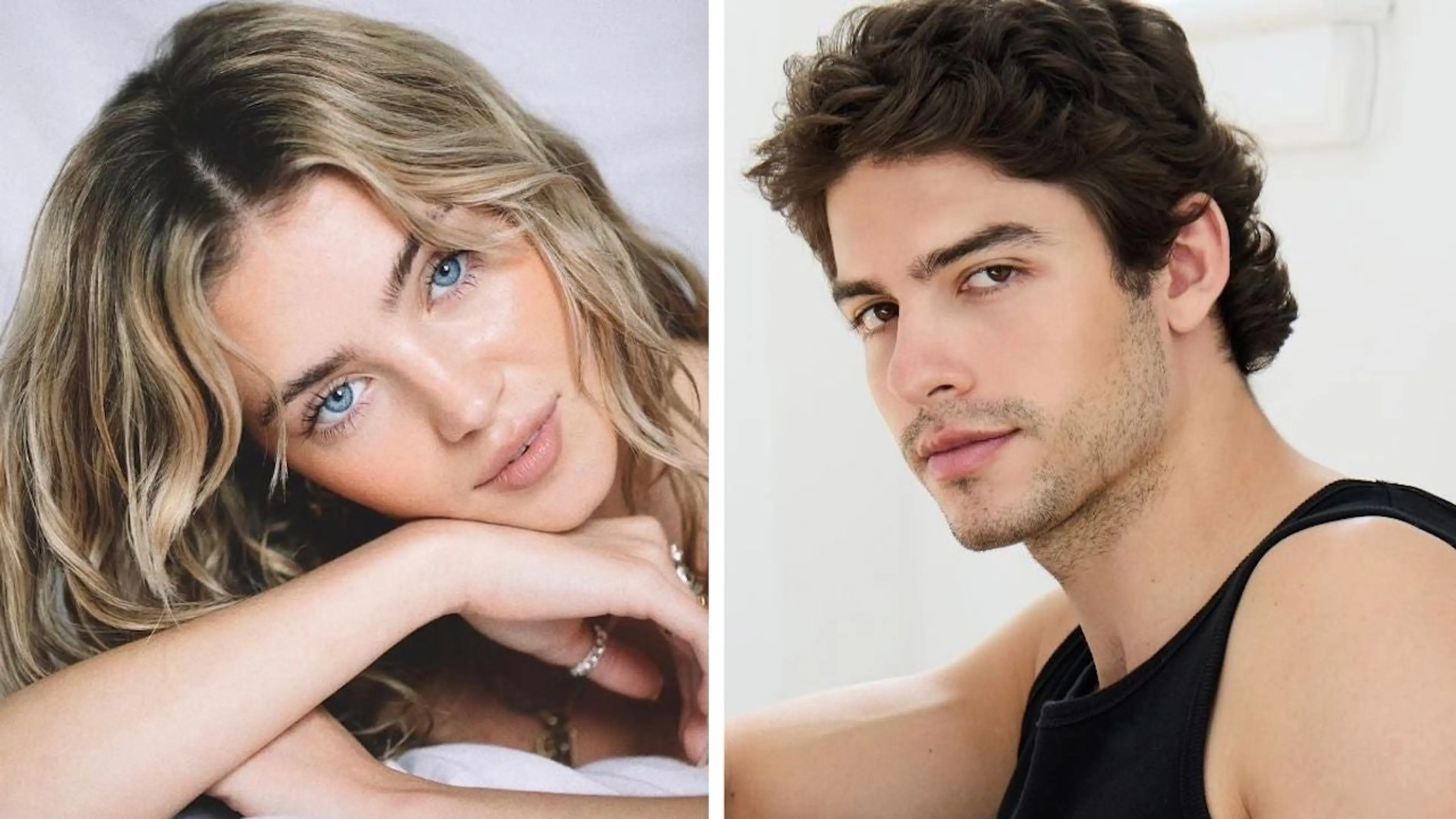 Press portraits of Daisy Jelley on the left and Connor Simos on the right.