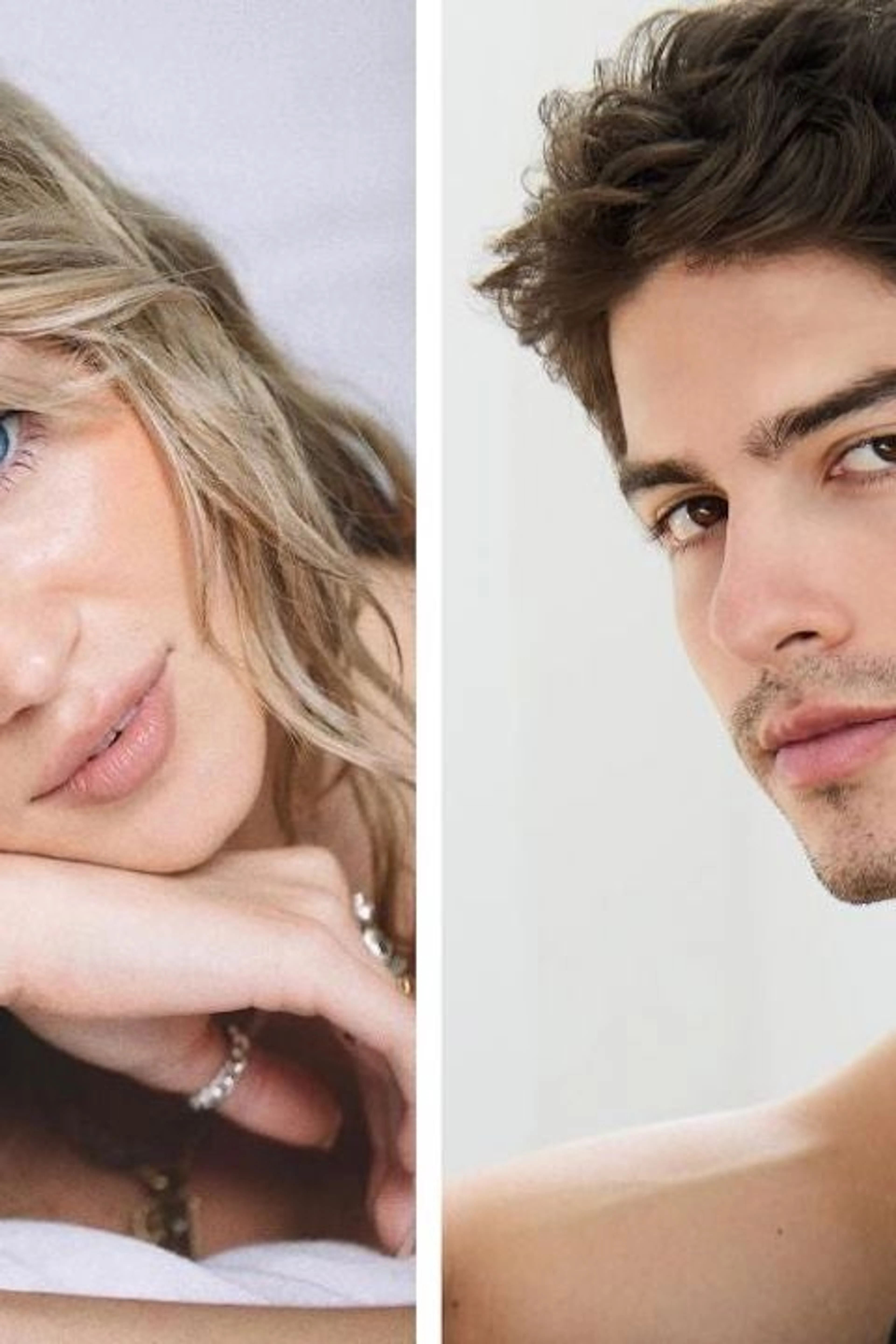 Press portraits of Daisy Jelley on the left and Connor Simos on the right.