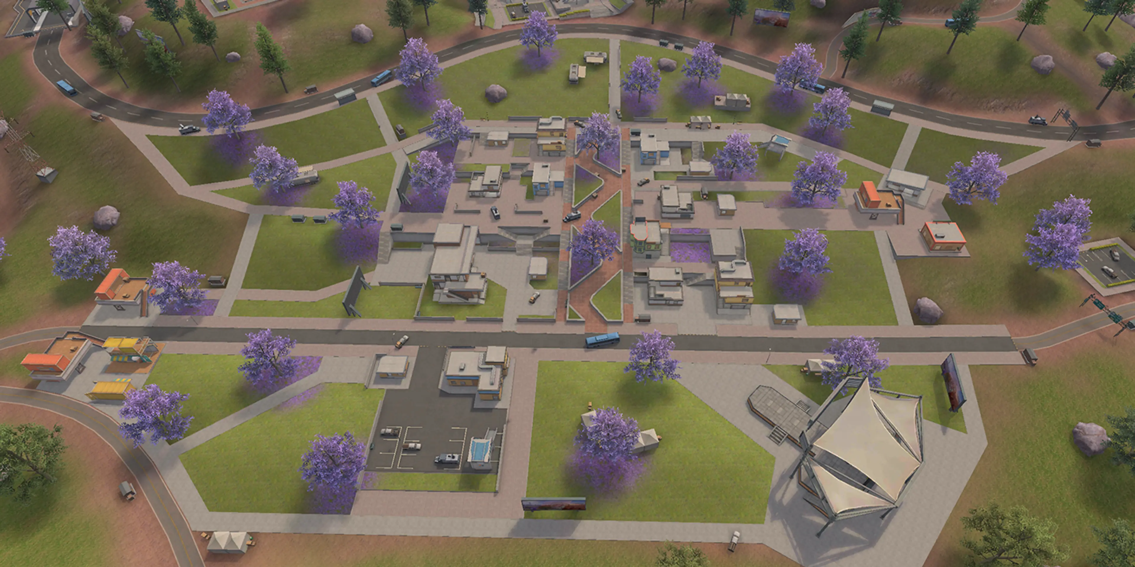 Bloomtown on the Solara map in Free Fire MAX.