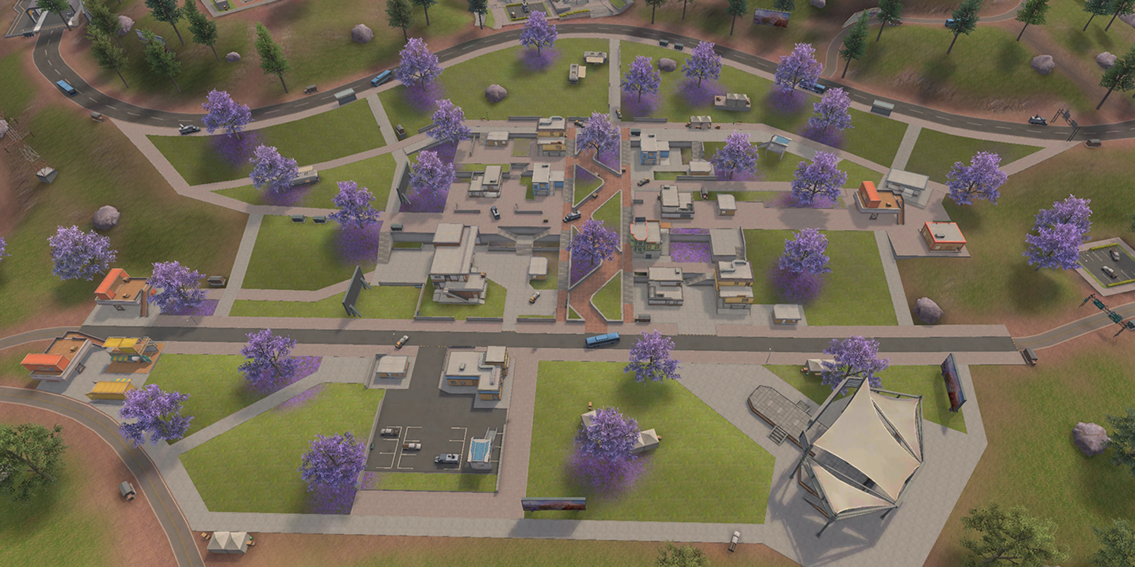 Bloomtown on the Solara map in Free Fire MAX.