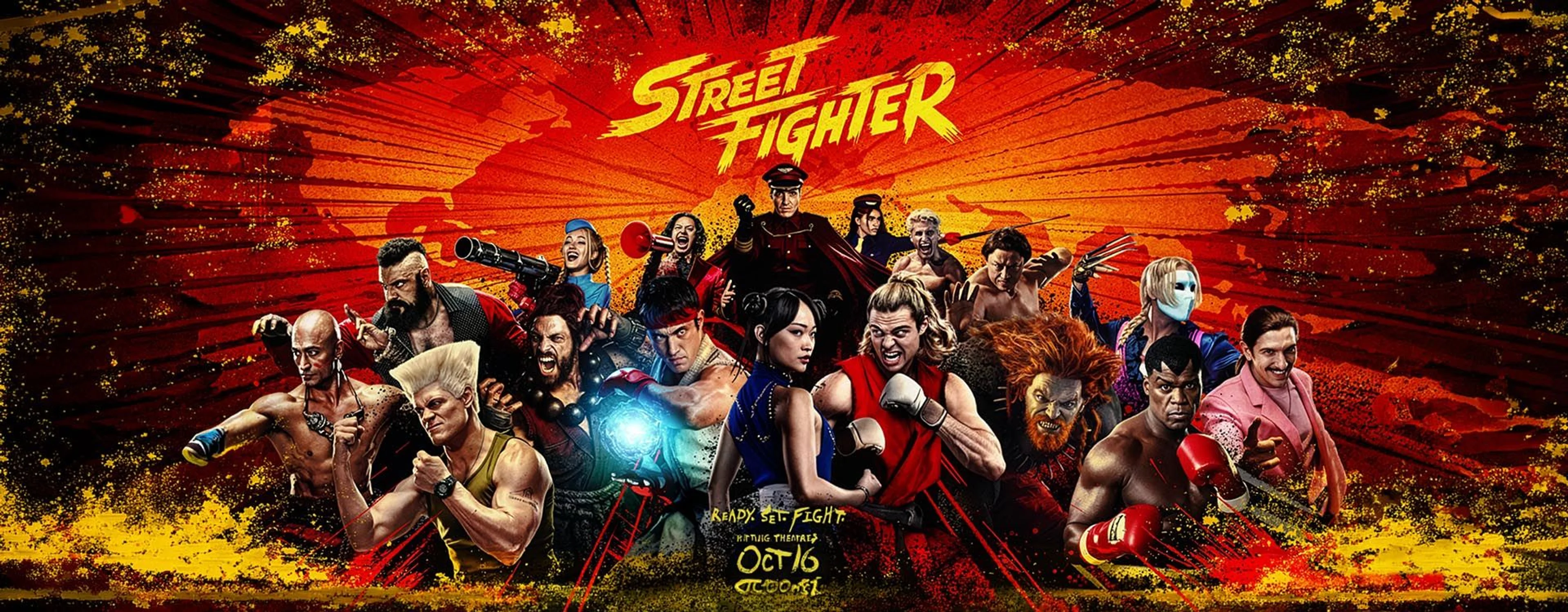 Ryu, Chun-Li, Ken, and other fighters appear in official Street Fighter movie artwork.