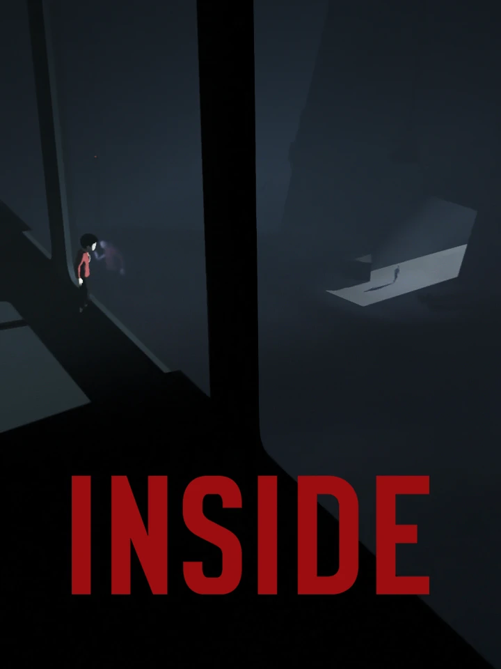 Official INSIDE cover showing the small boy in a dark scene with the original red INSIDE title.