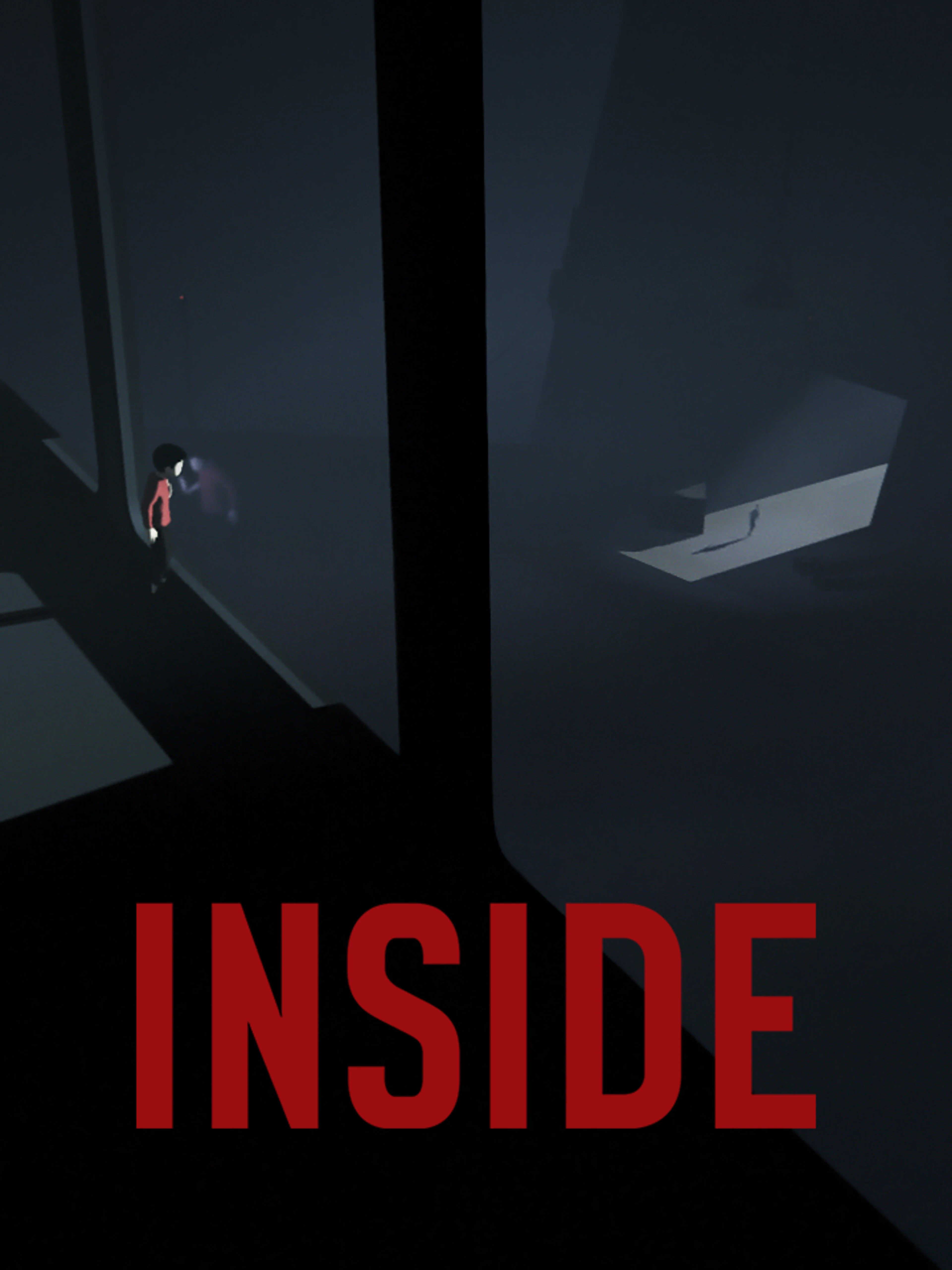 Official INSIDE cover showing the small boy in a dark scene with the original red INSIDE title.