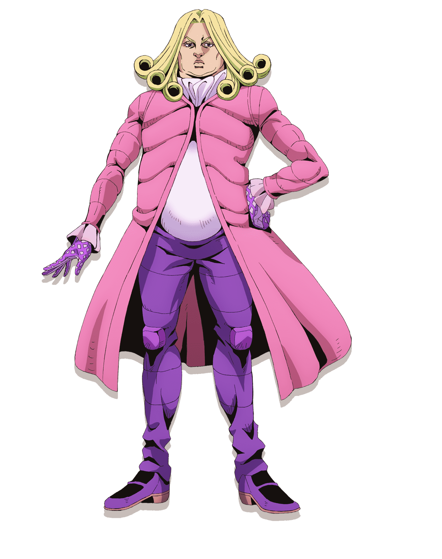 Official transparent Steel Ball Run character artwork of val.