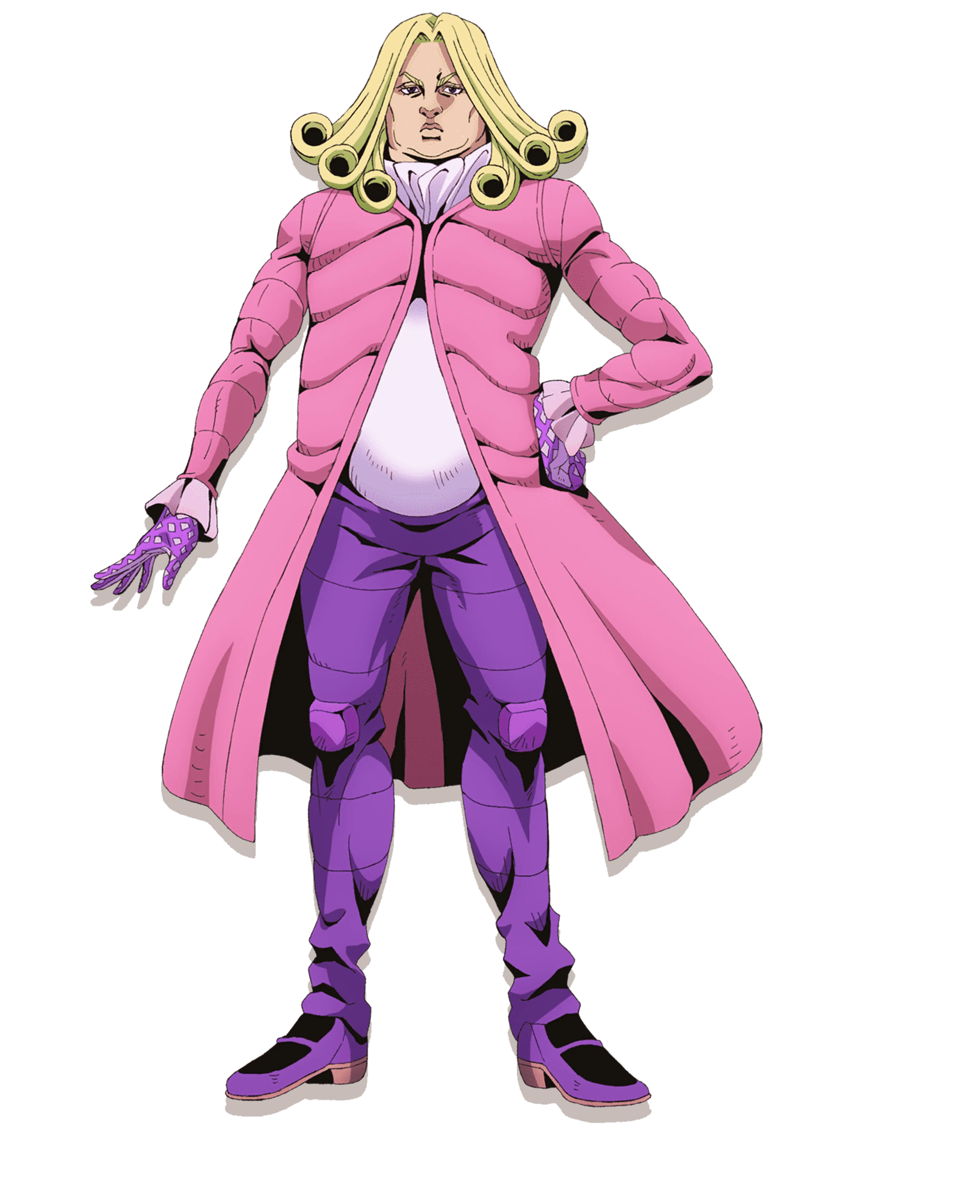 Official transparent Steel Ball Run character artwork of val.