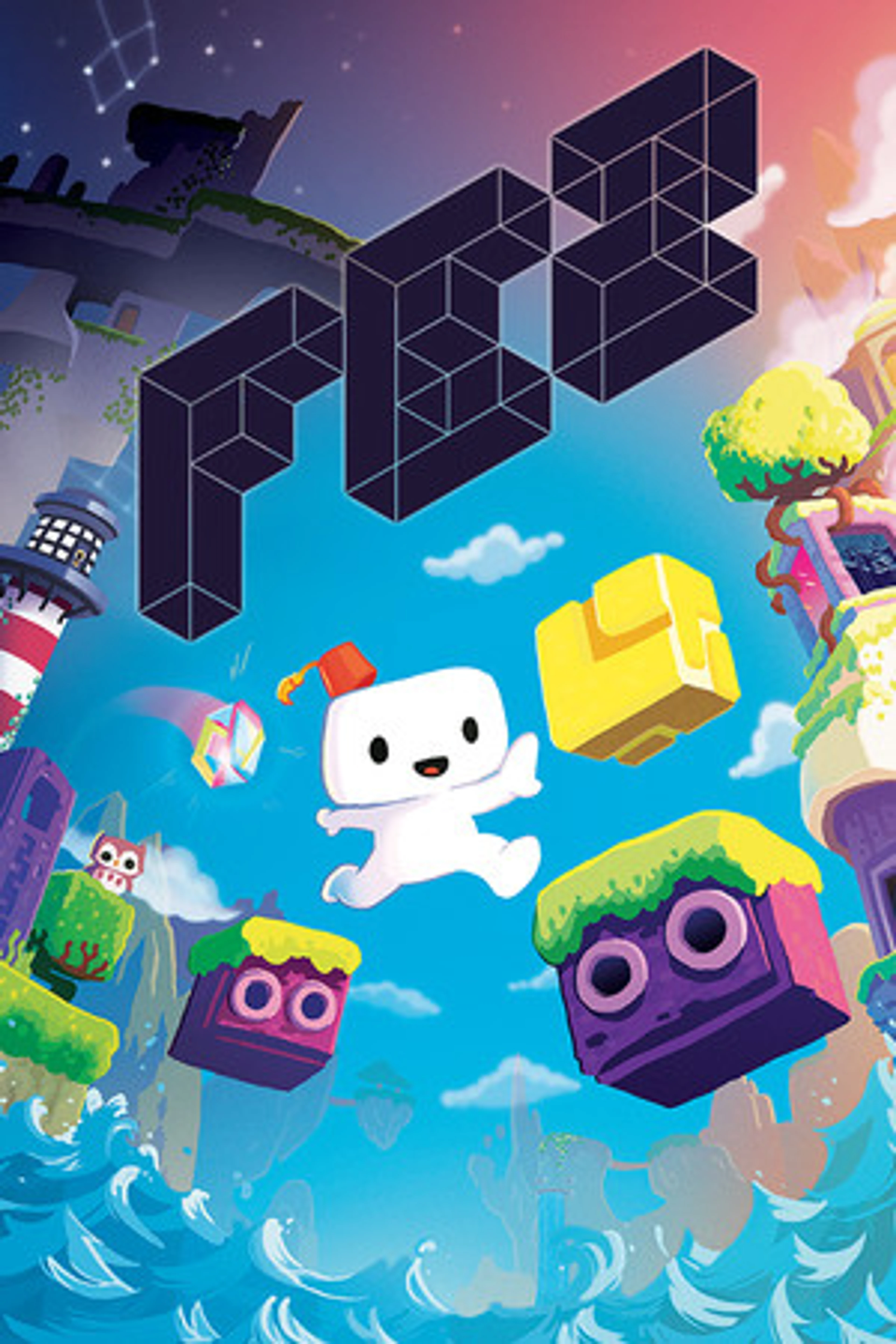 Official FEZ portrait cover with Gomez, a cube and the native FEZ title.