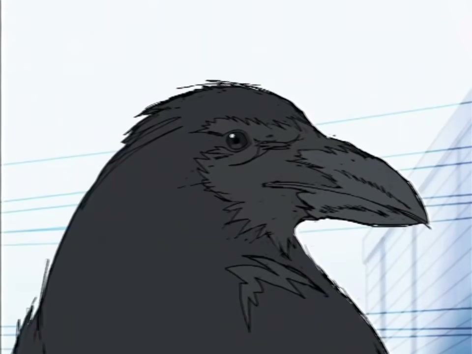 A raven appears in a hand-drawn scene from the fan project’s reveal trailer.