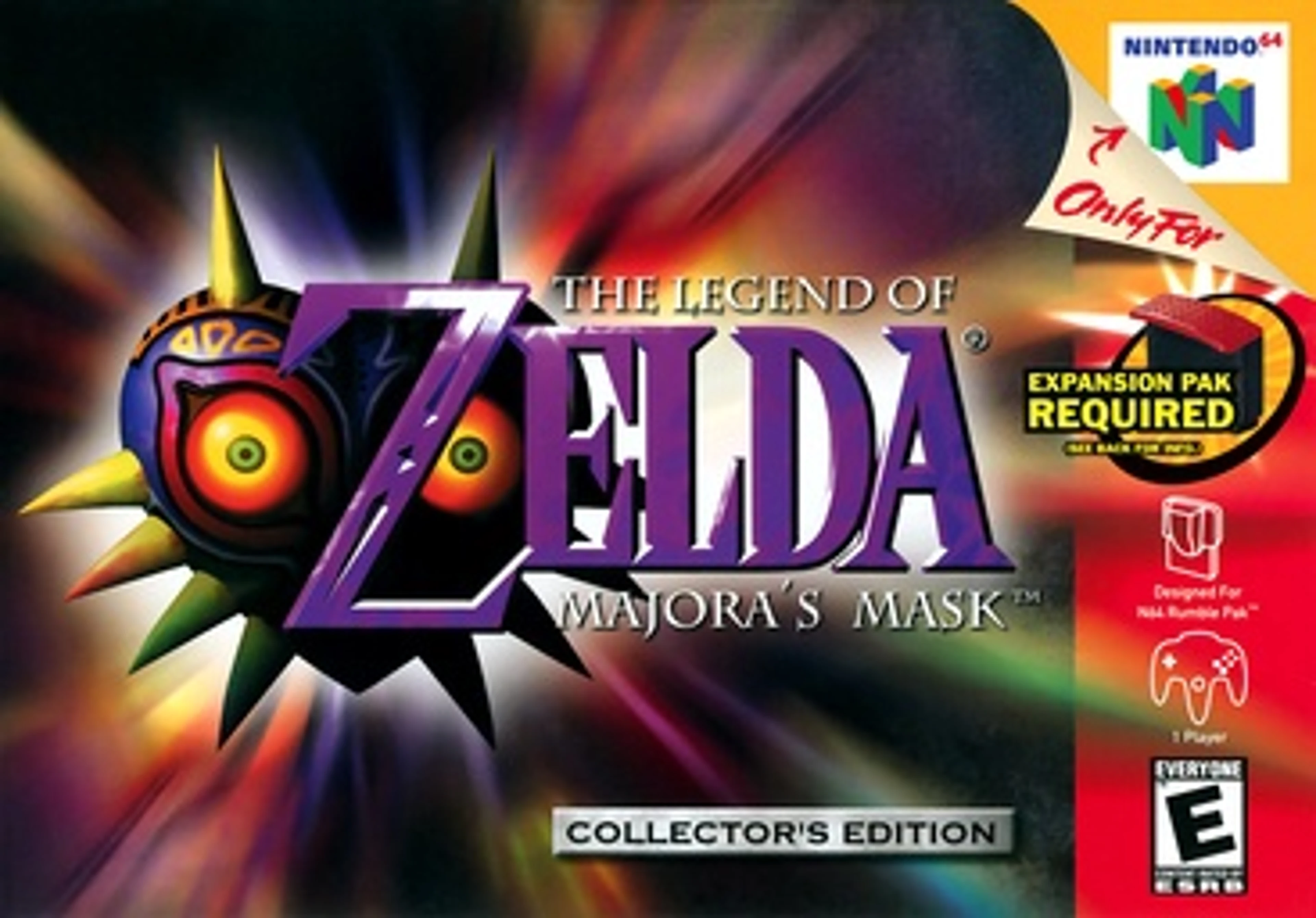 Original cover art for The Legend of Zelda: Majora's Mask.