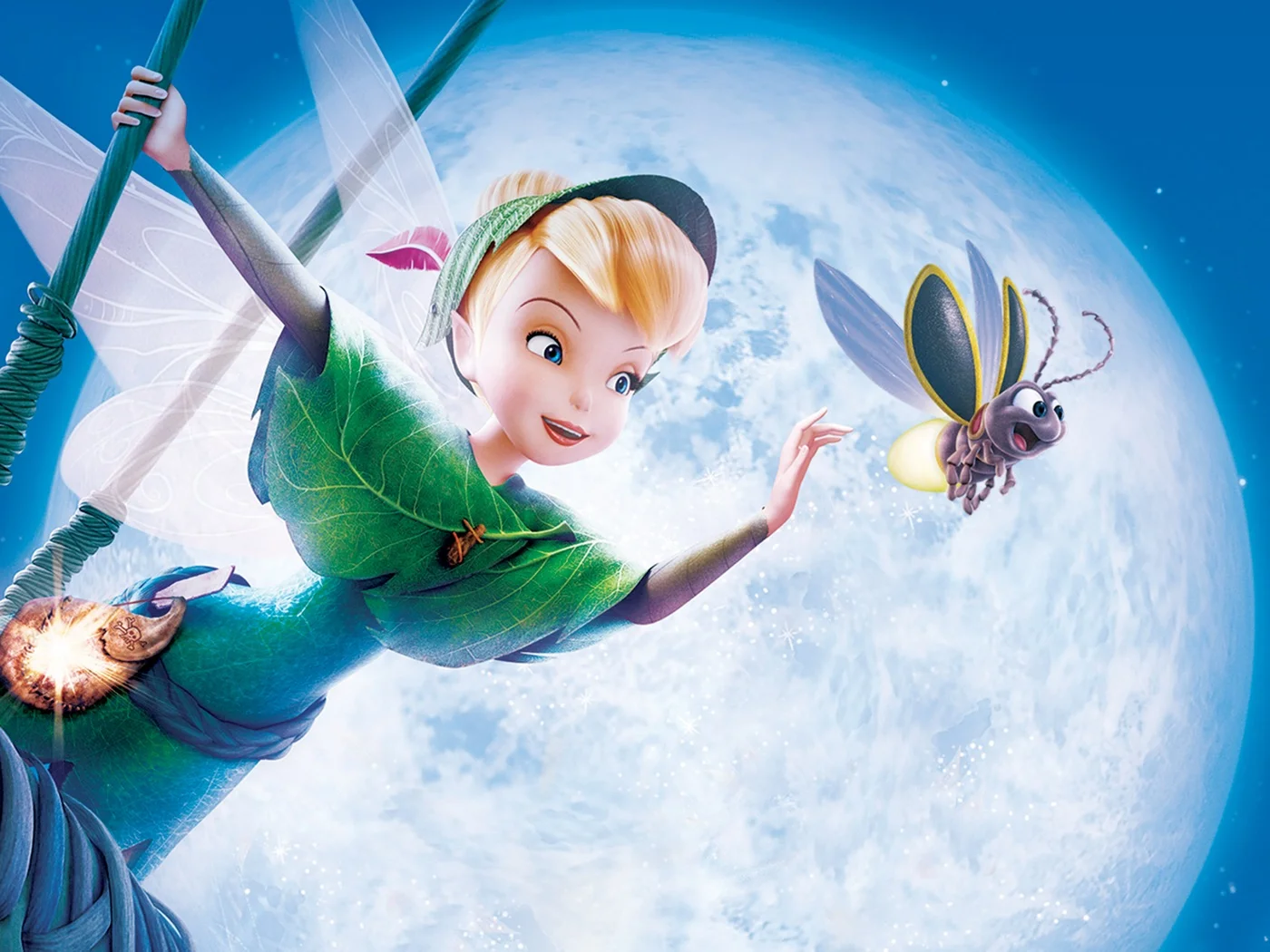 Tinker Bell in the artwork for The Lost Treasure.