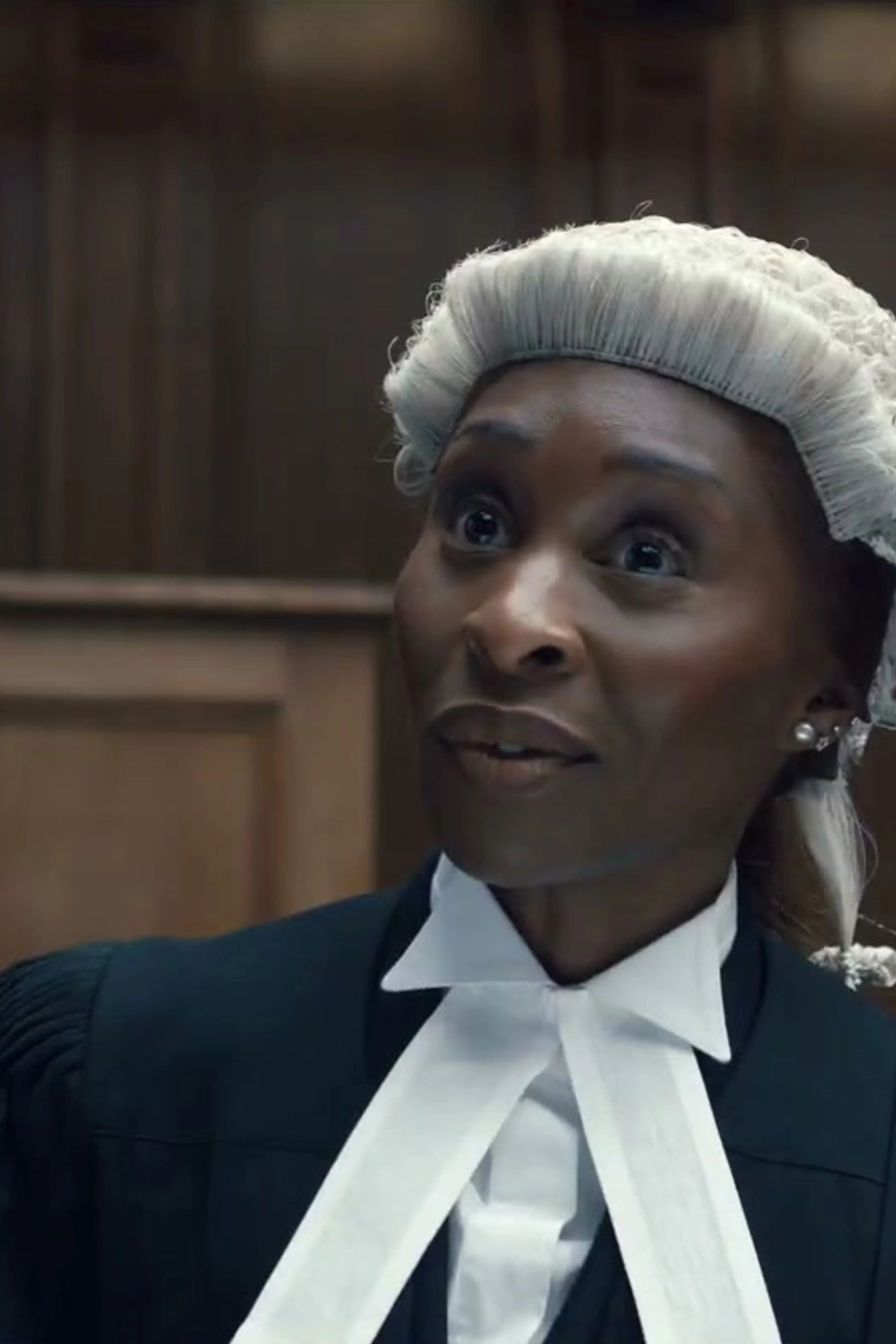 Cynthia Erivo as barrister Tessa in the Prima Facie courtroom.