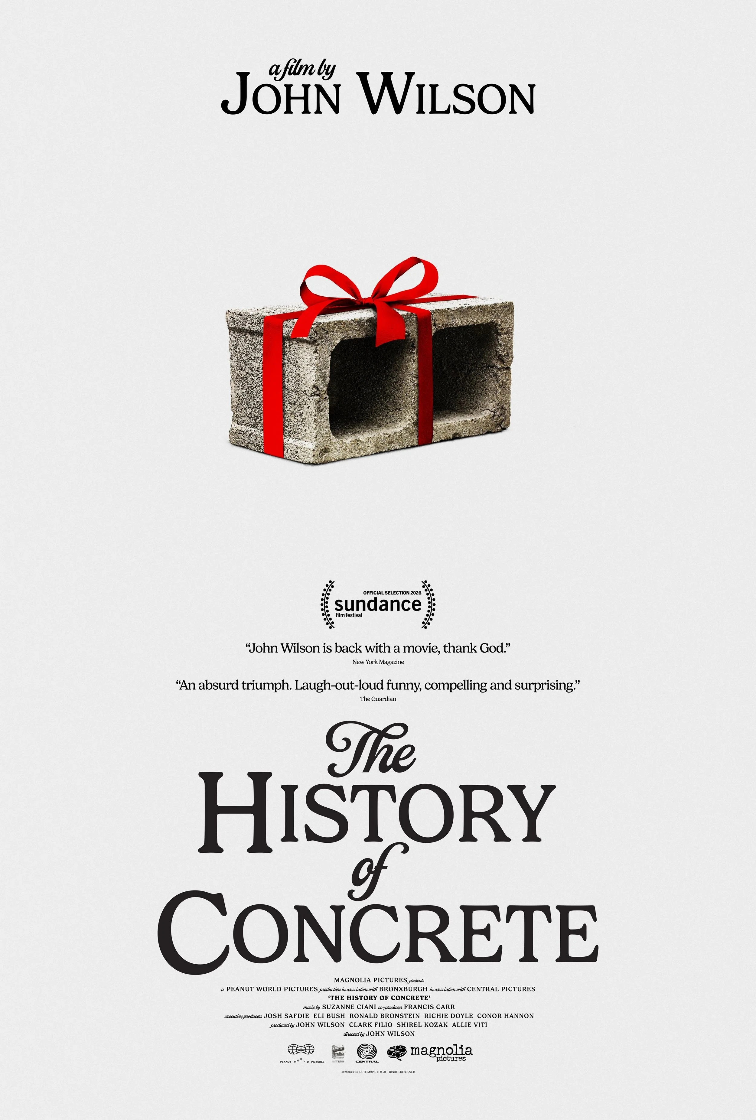 Official The History of Concrete poster featuring John Wilson.