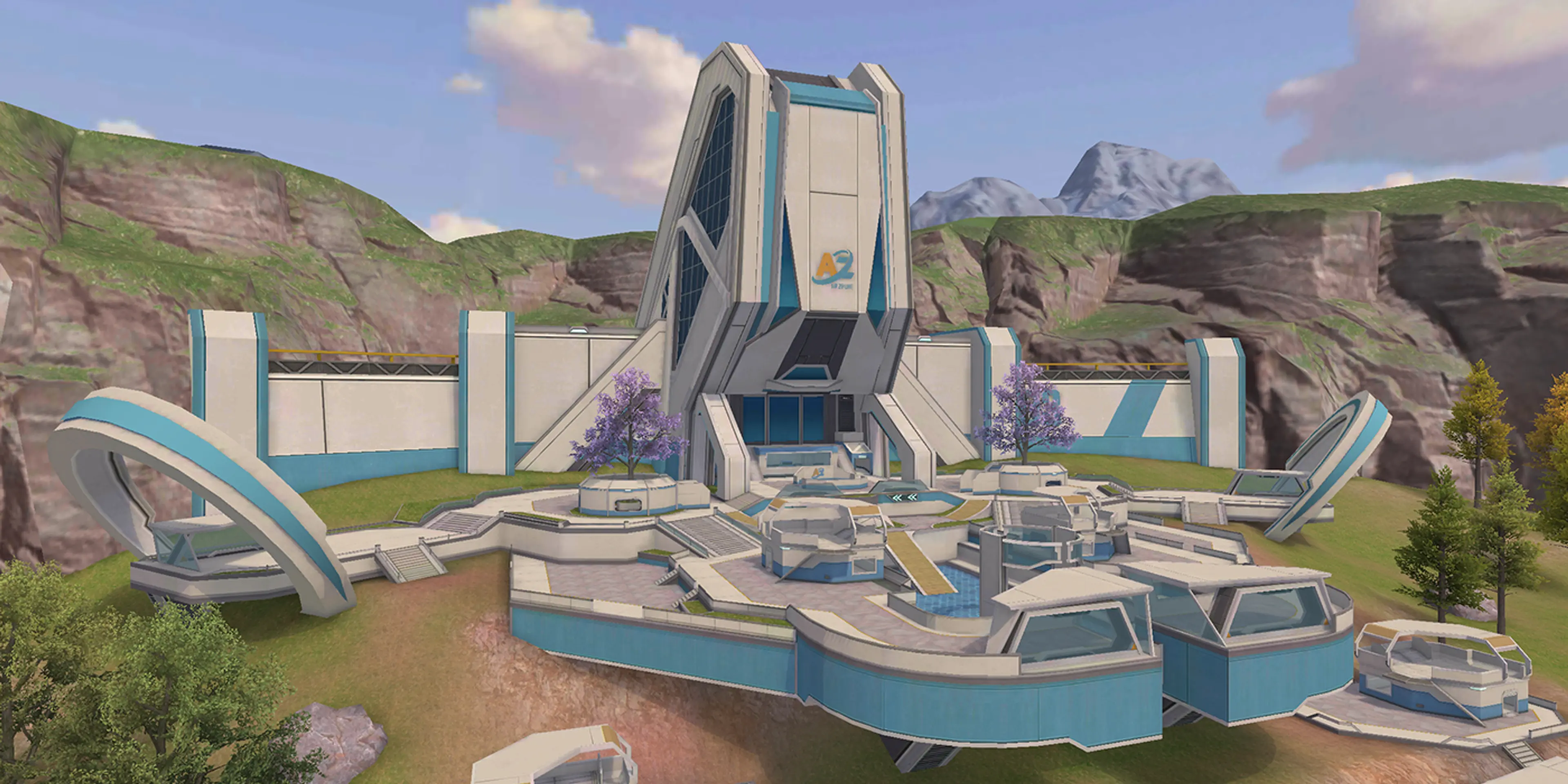 The Hub on Solara, a current Free Fire MAX Clash Squad location.