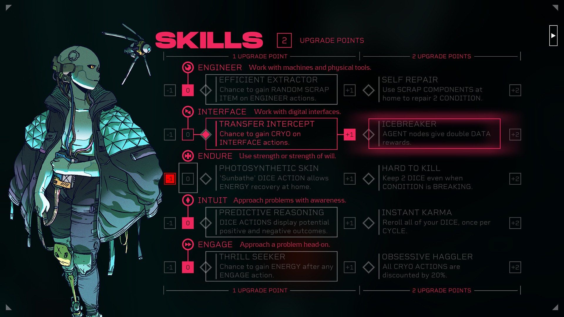 A Sleeper profile appears beside a skills menu.