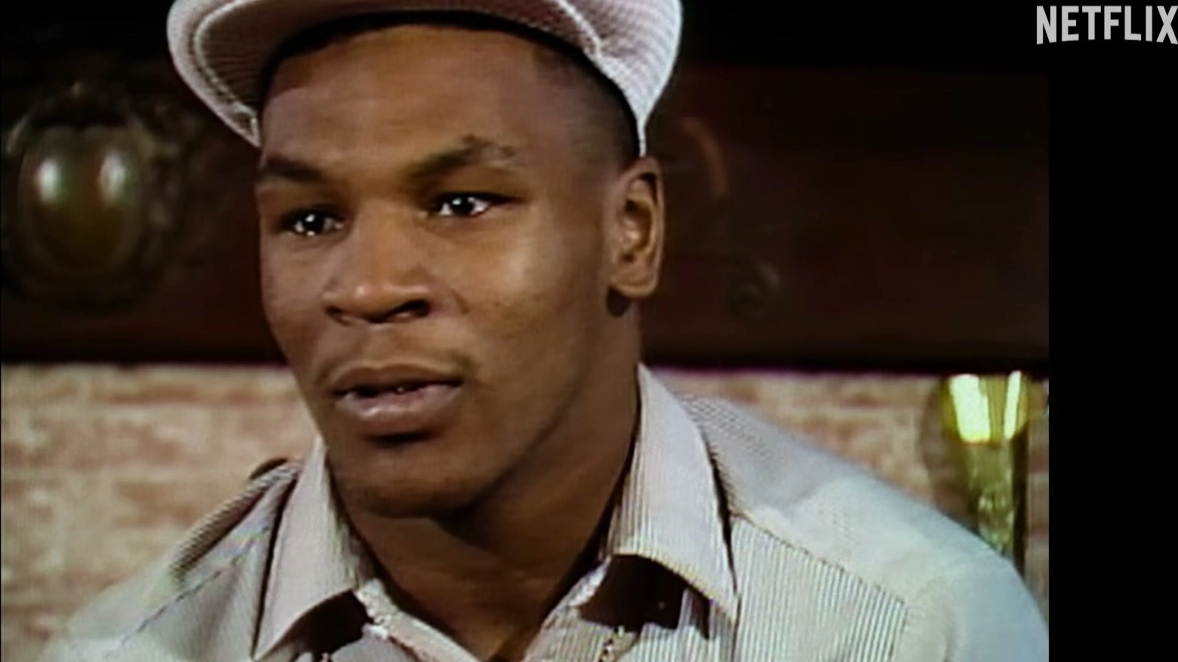 A young Mike Tyson speaks during an archival interview.