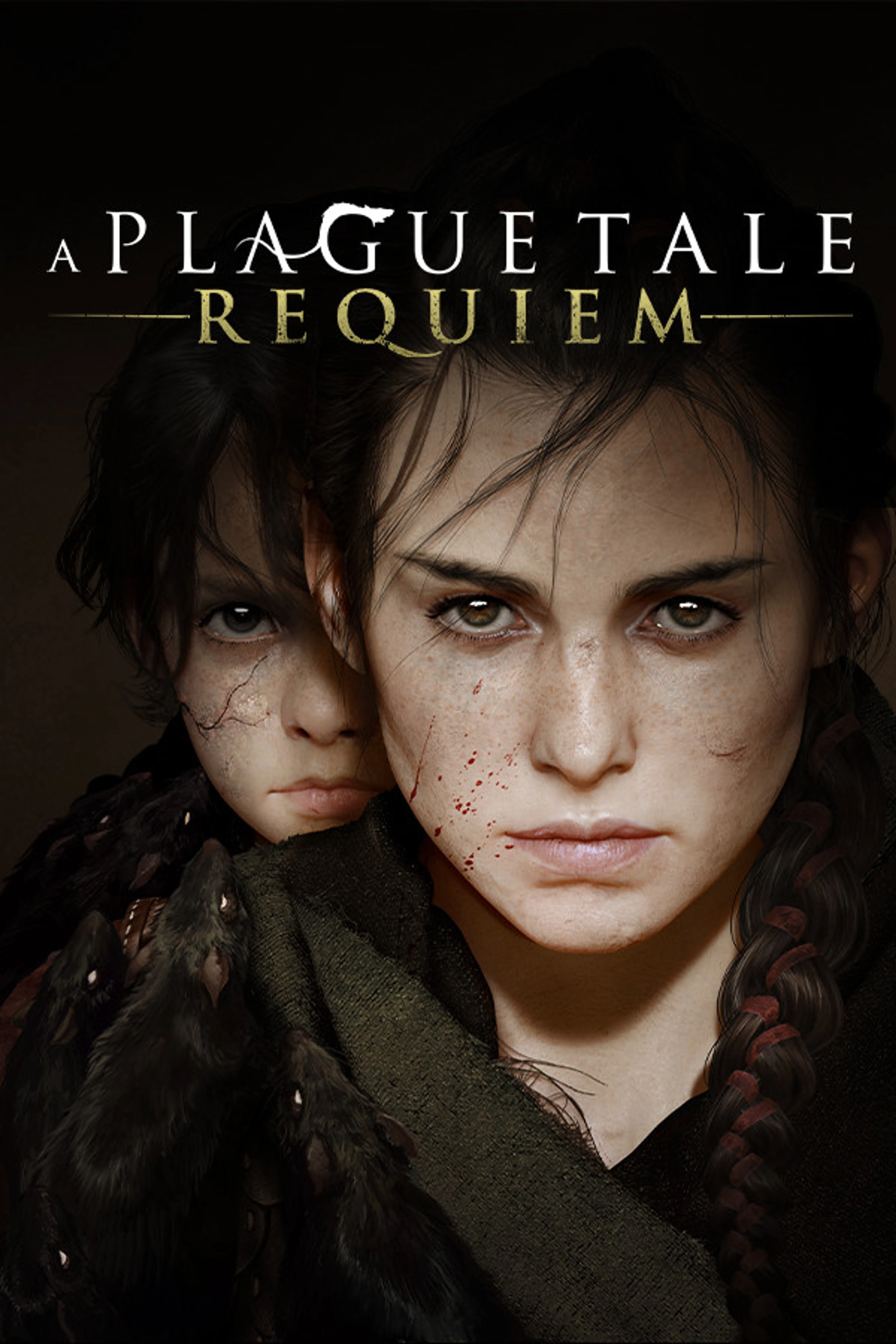 Official A Plague Tale: Requiem cover showing Amicia and Hugo beneath the native game title.