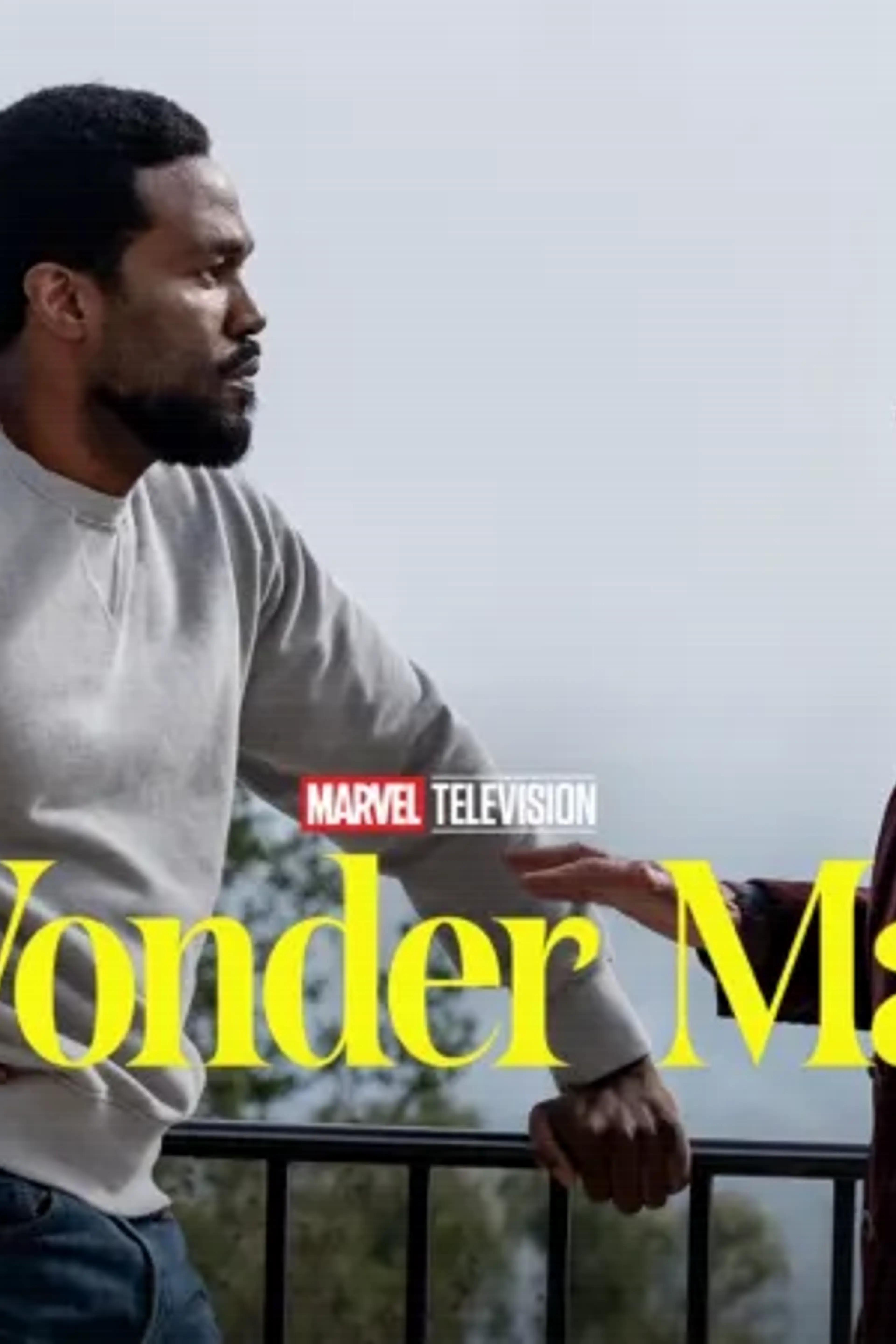 Yahya Abdul-Mateen II and Ben Kingsley in official Wonder Man artwork