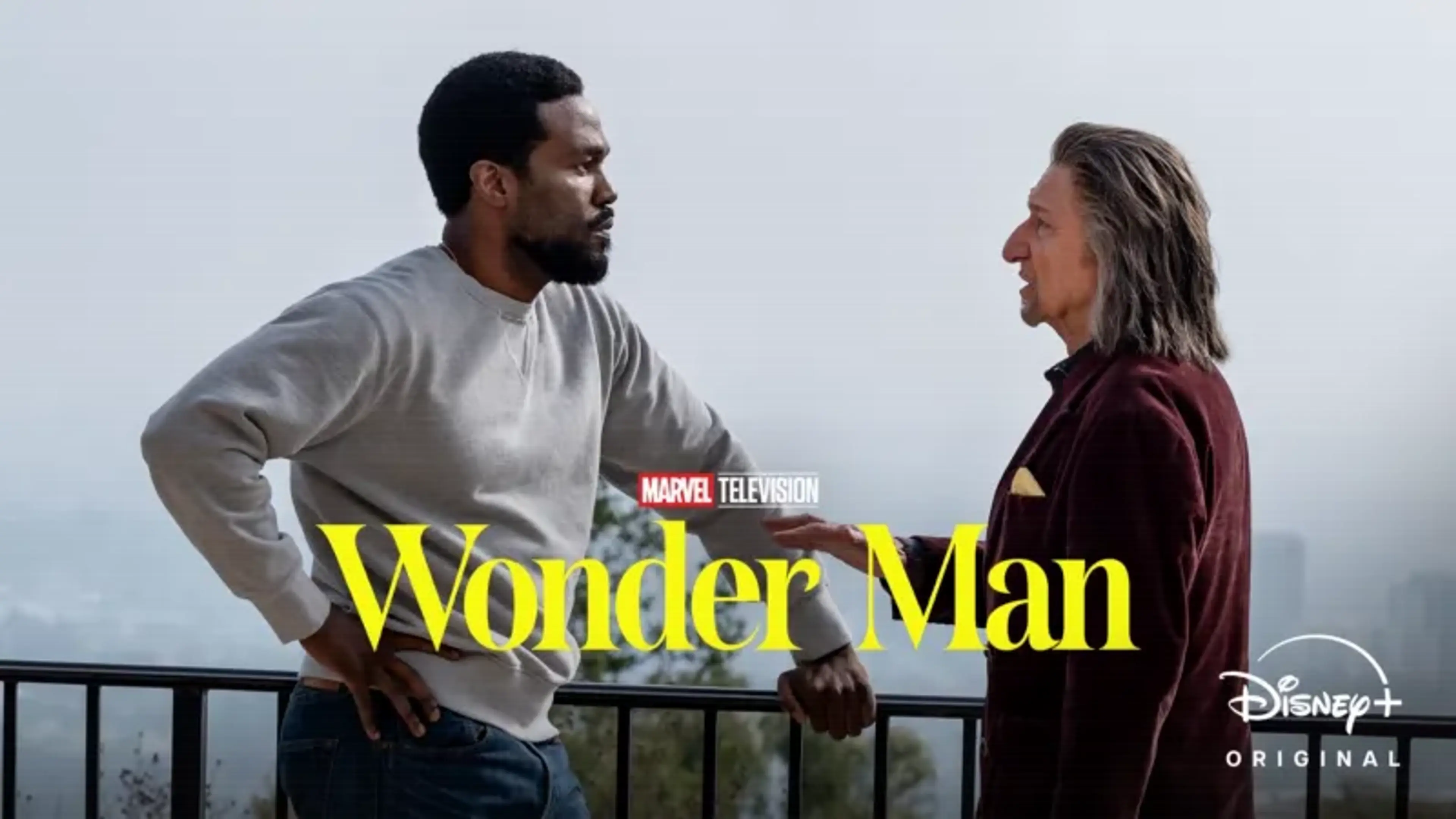 Yahya Abdul-Mateen II and Ben Kingsley in official Wonder Man artwork