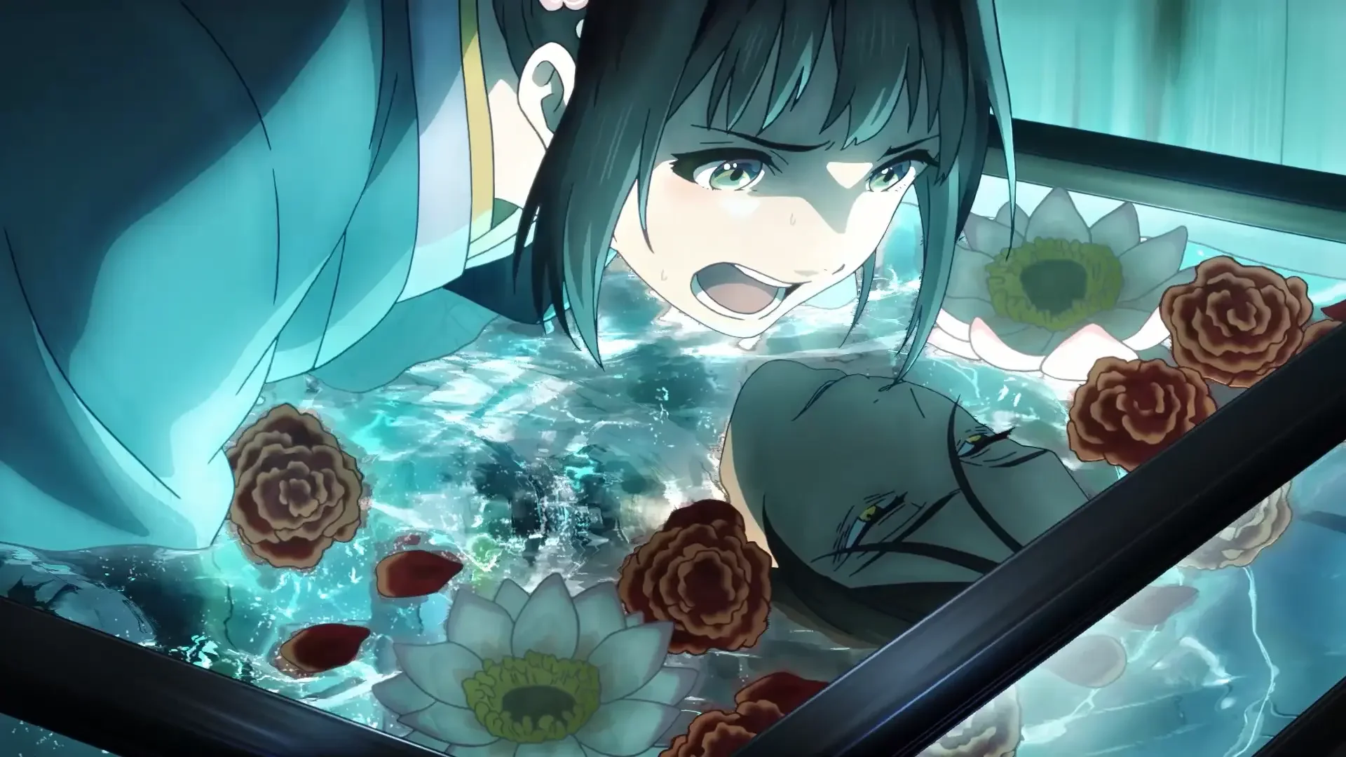 Electric light and flowers fill a dramatic official still from the Sparks of Tomorrow finale.