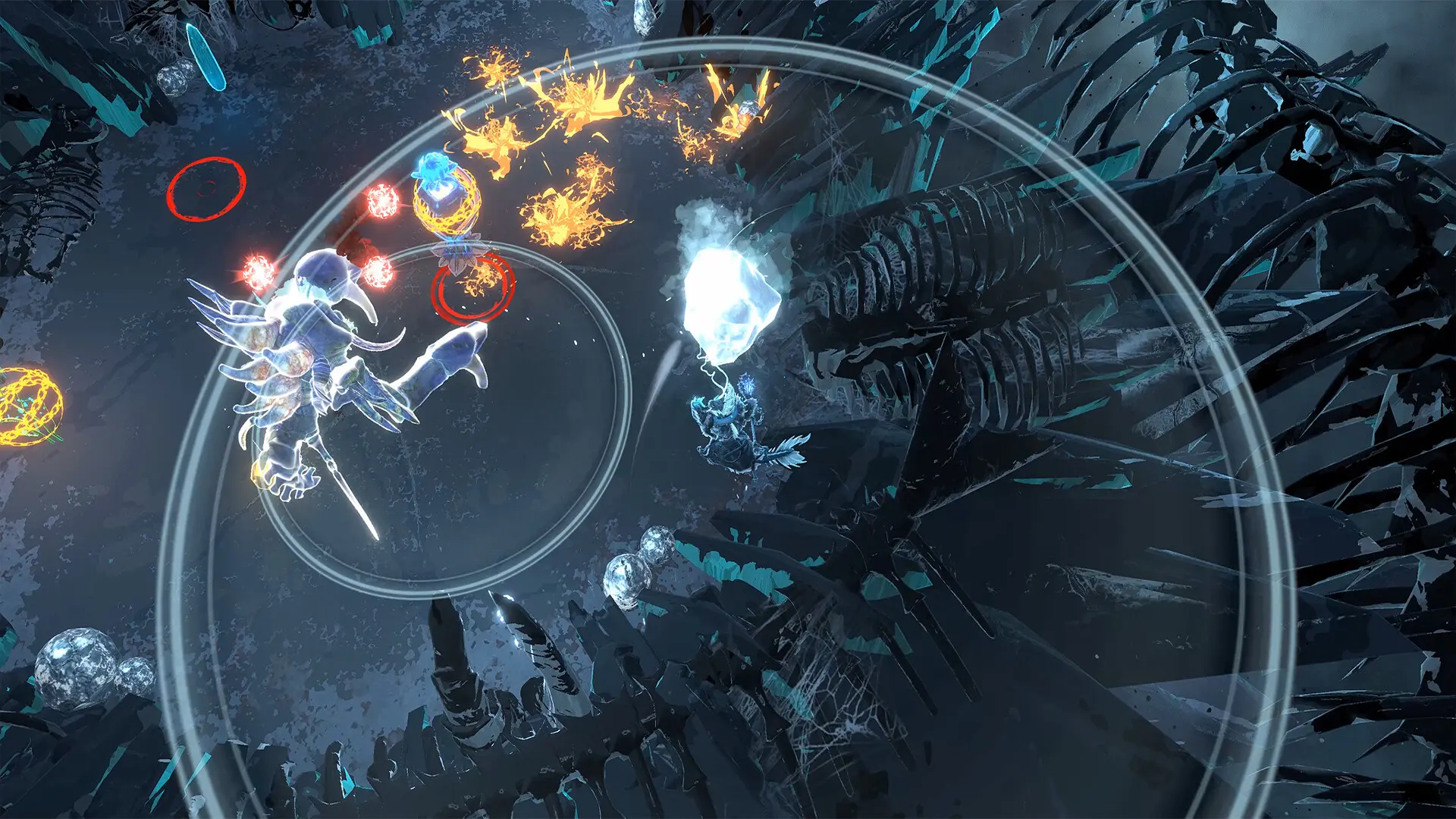 Travelers unleash bright attacks against enemies inside a dark dream world.