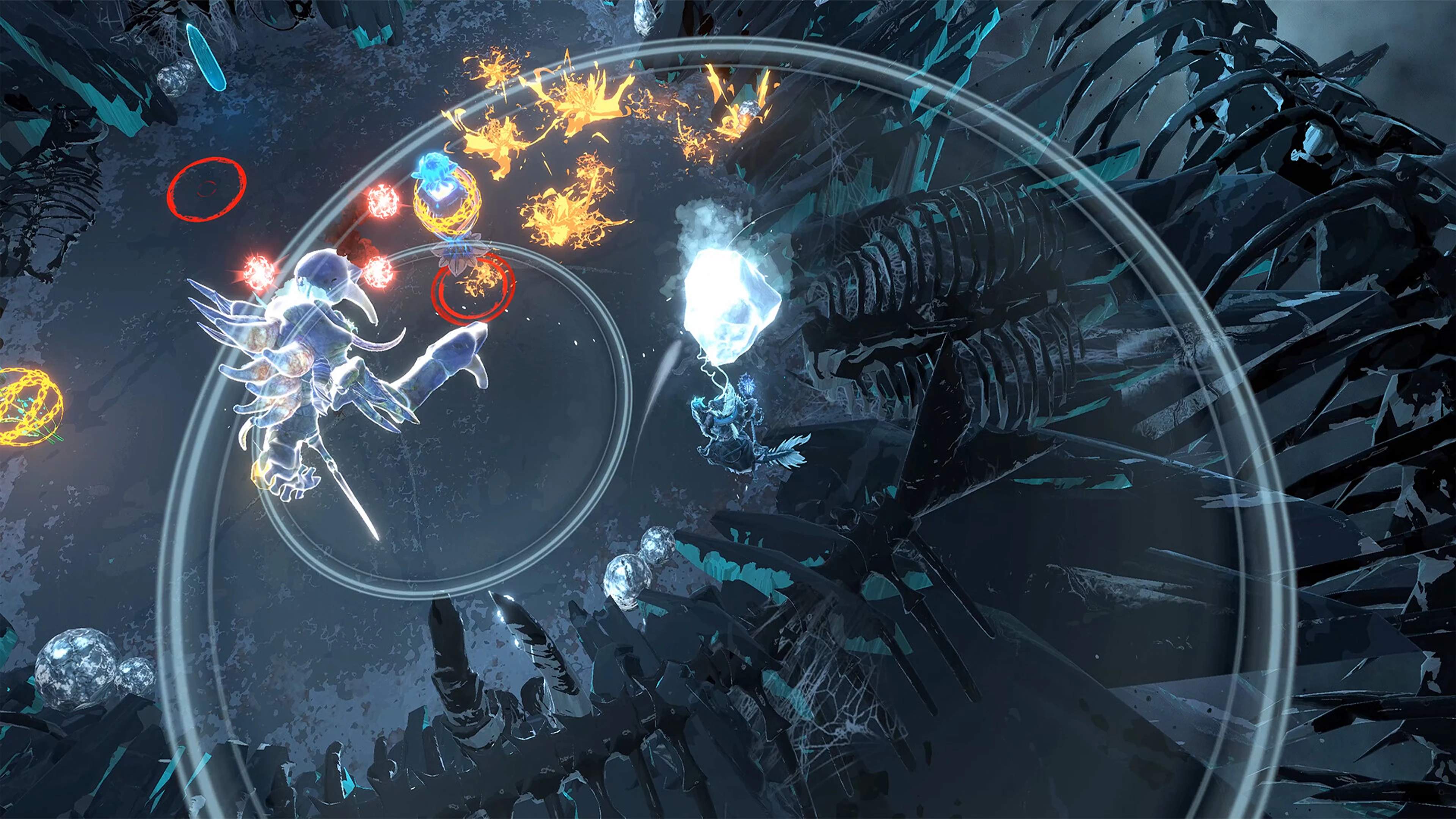 Travelers unleash bright attacks against enemies inside a dark dream world.