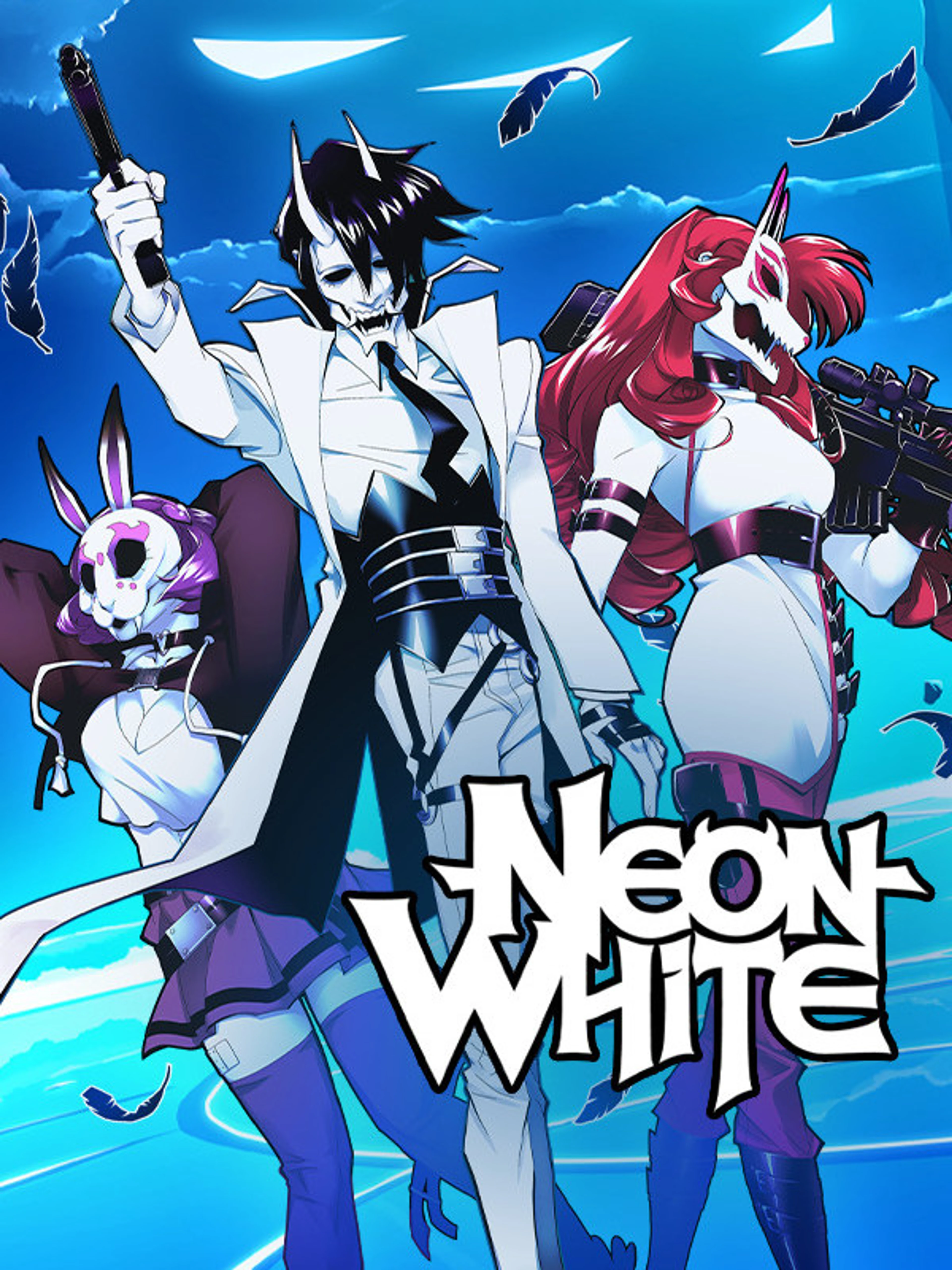 Official Neon White cover showing White and other Neons against a blue background with the title.