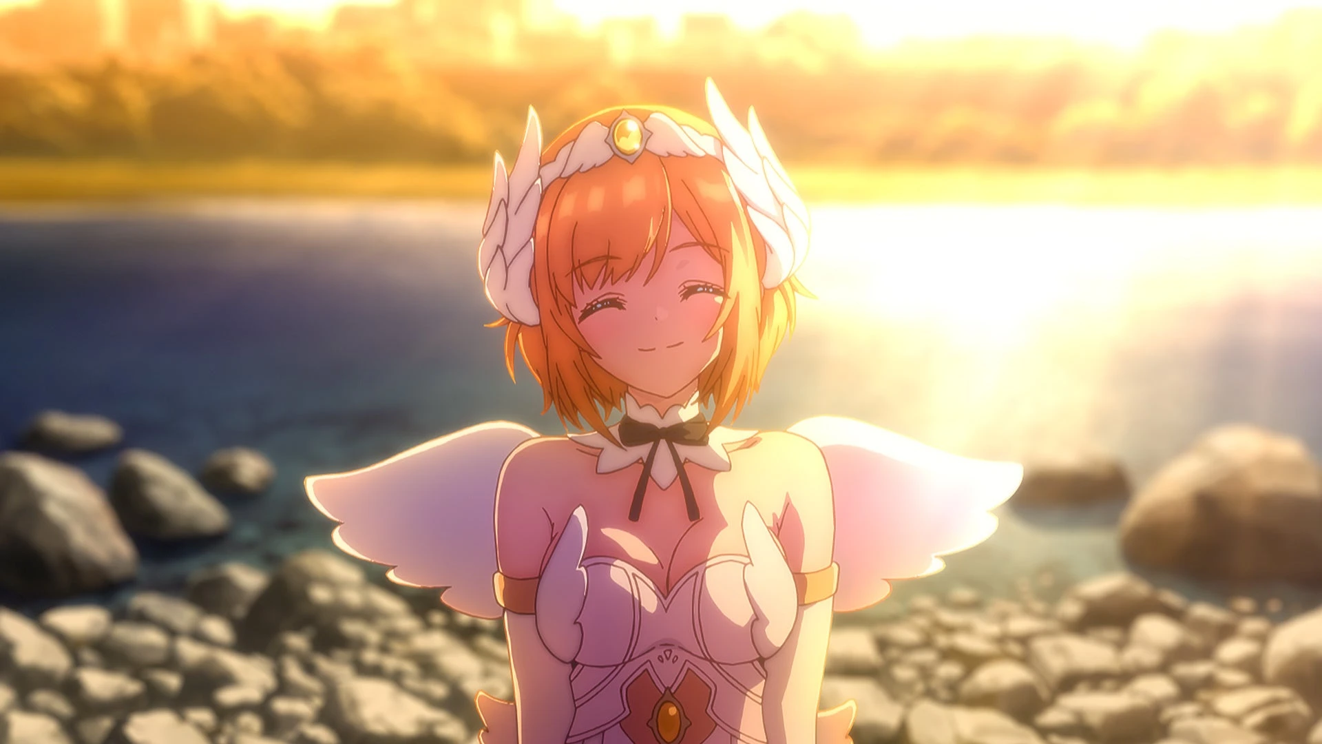 Rumitia smiles in bright official Arcanadea anime teaser artwork.