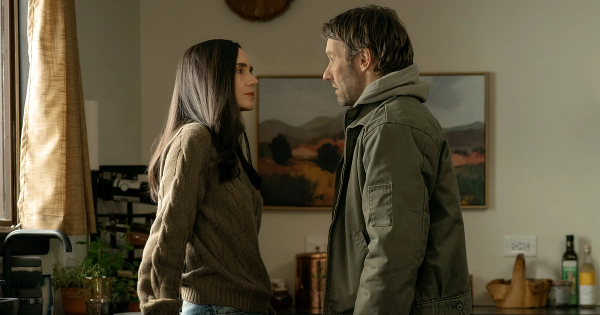 Jennifer Connelly and Joel Edgerton face each other in Dark Matter Season 2.