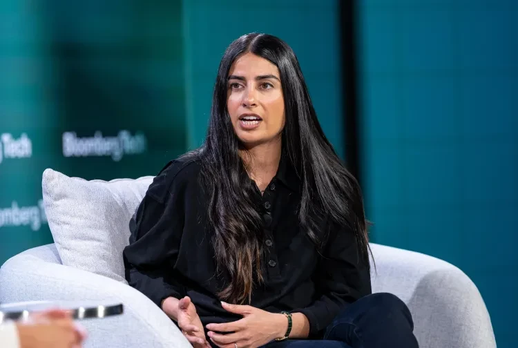 Xbox CEO Asha Sharma speaking onstage during a technology conference.