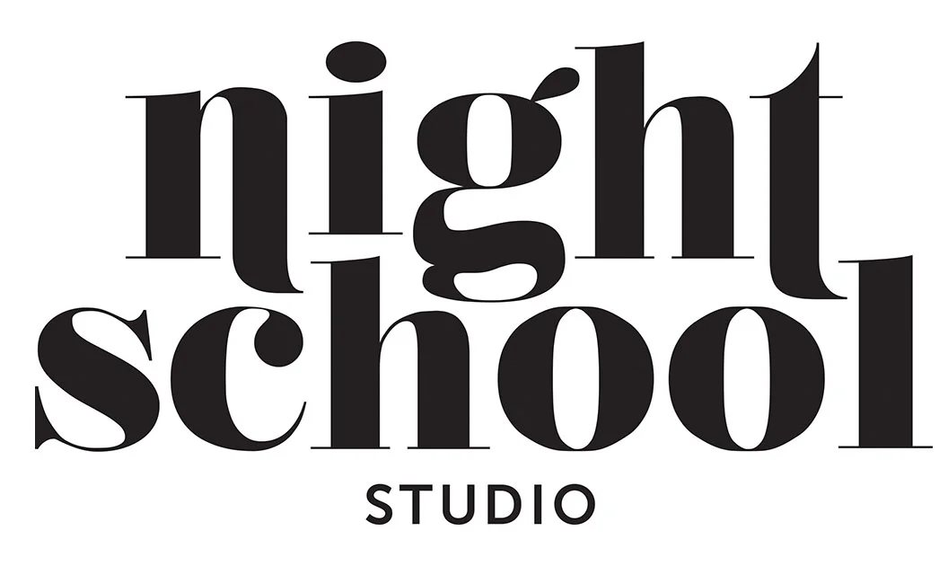 The Night School Studio logo in black on a white background.