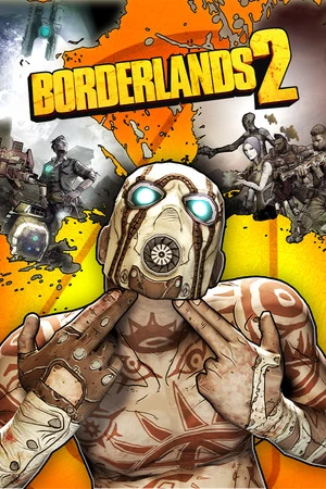 Official Borderlands 2 cover with a Psycho mask and the native game logo.