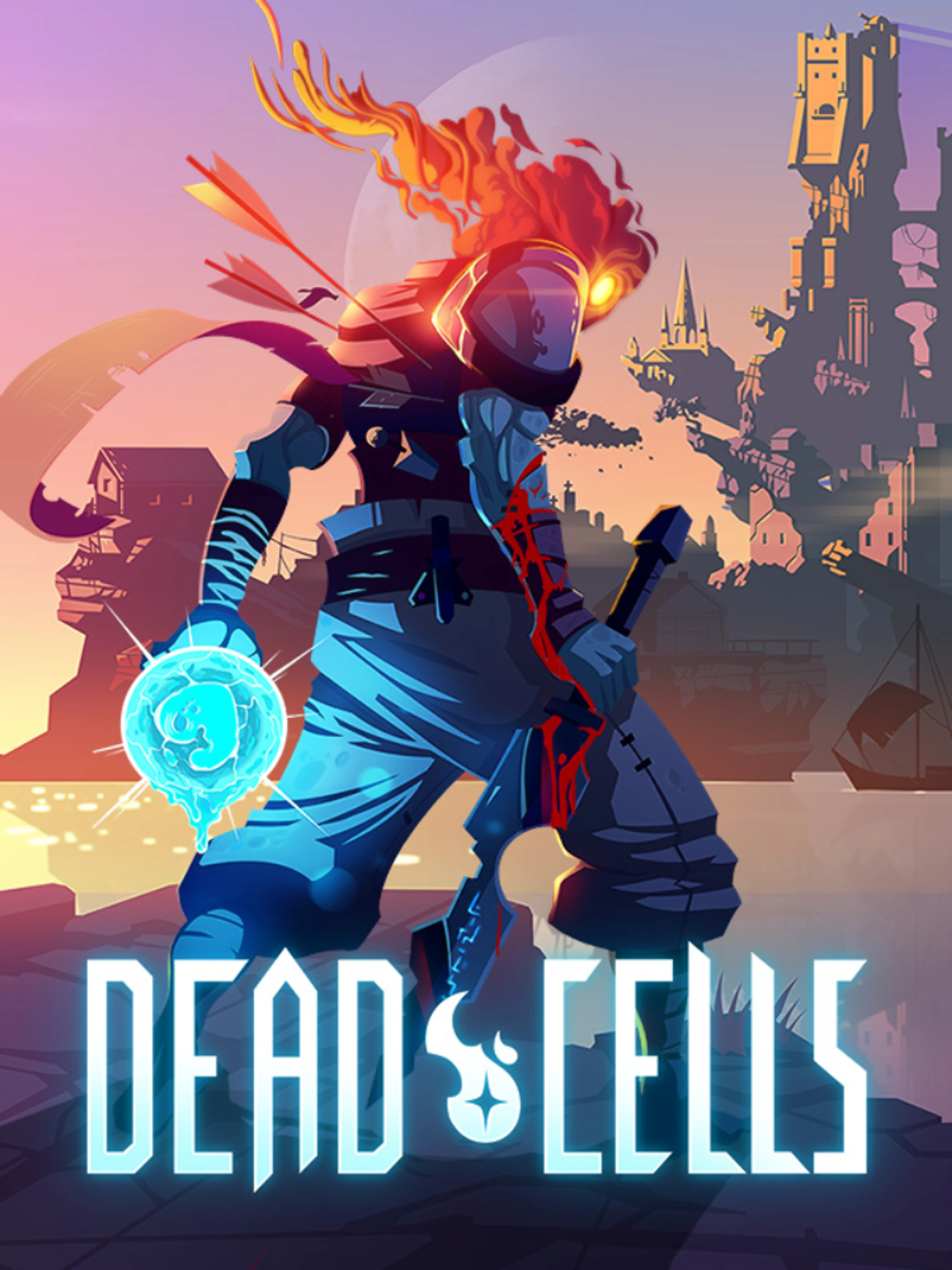 Official Dead Cells cover with the flaming-headed hero and the native title.