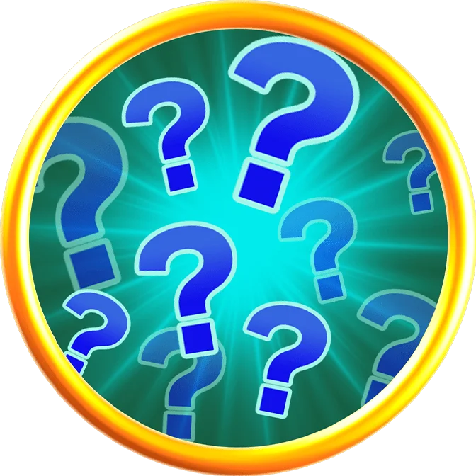 Official Sonic Racing: CrossWorlds random Travel Ring: blue question marks inside a gold circle.