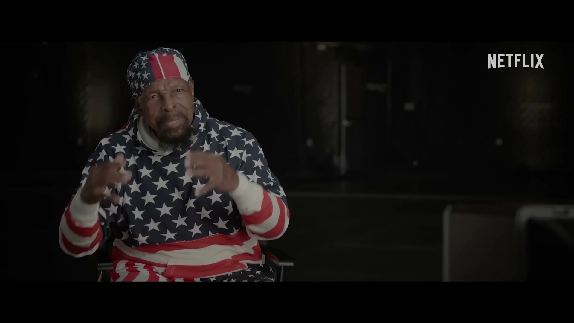 Mr. T speaks in current interview footage from Untold Mr. T: I Pity The Fool.
