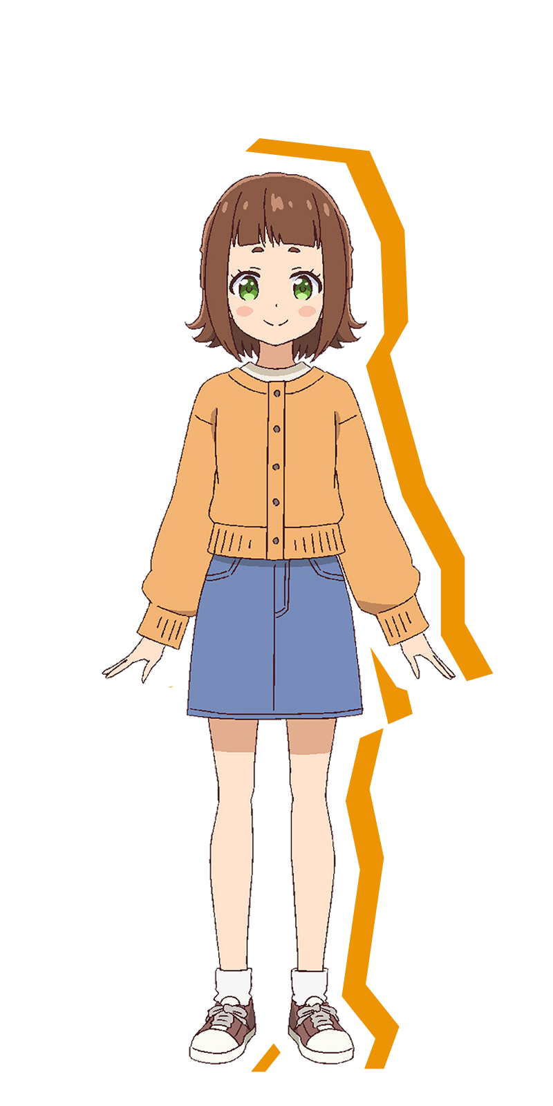 Official character art of Misaki Sata from Tetsuryō!