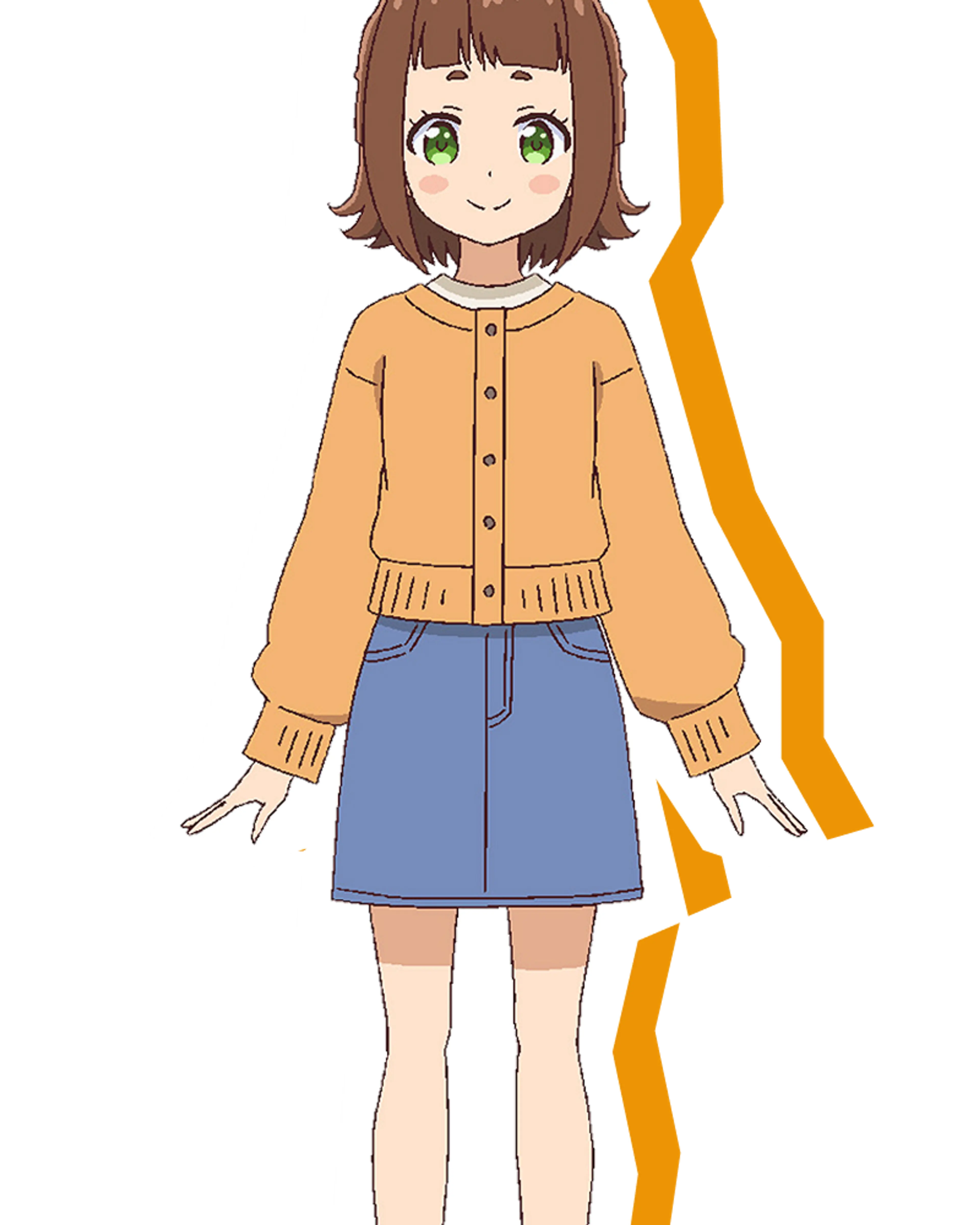 Official character art of Misaki Sata from Tetsuryō!
