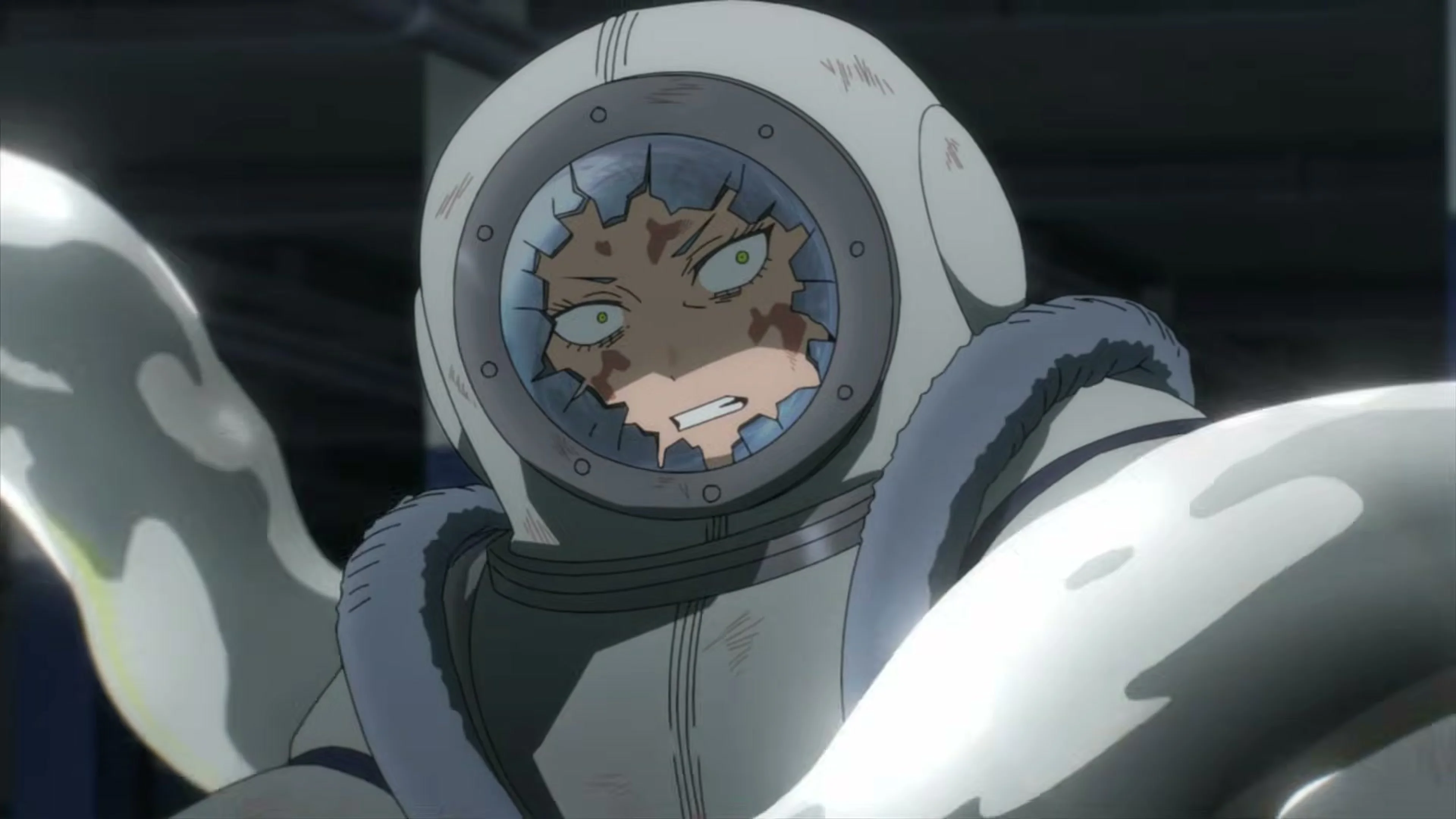Shizuku Ushio braces inside her diving suit during the trailer’s Season 1 recap.