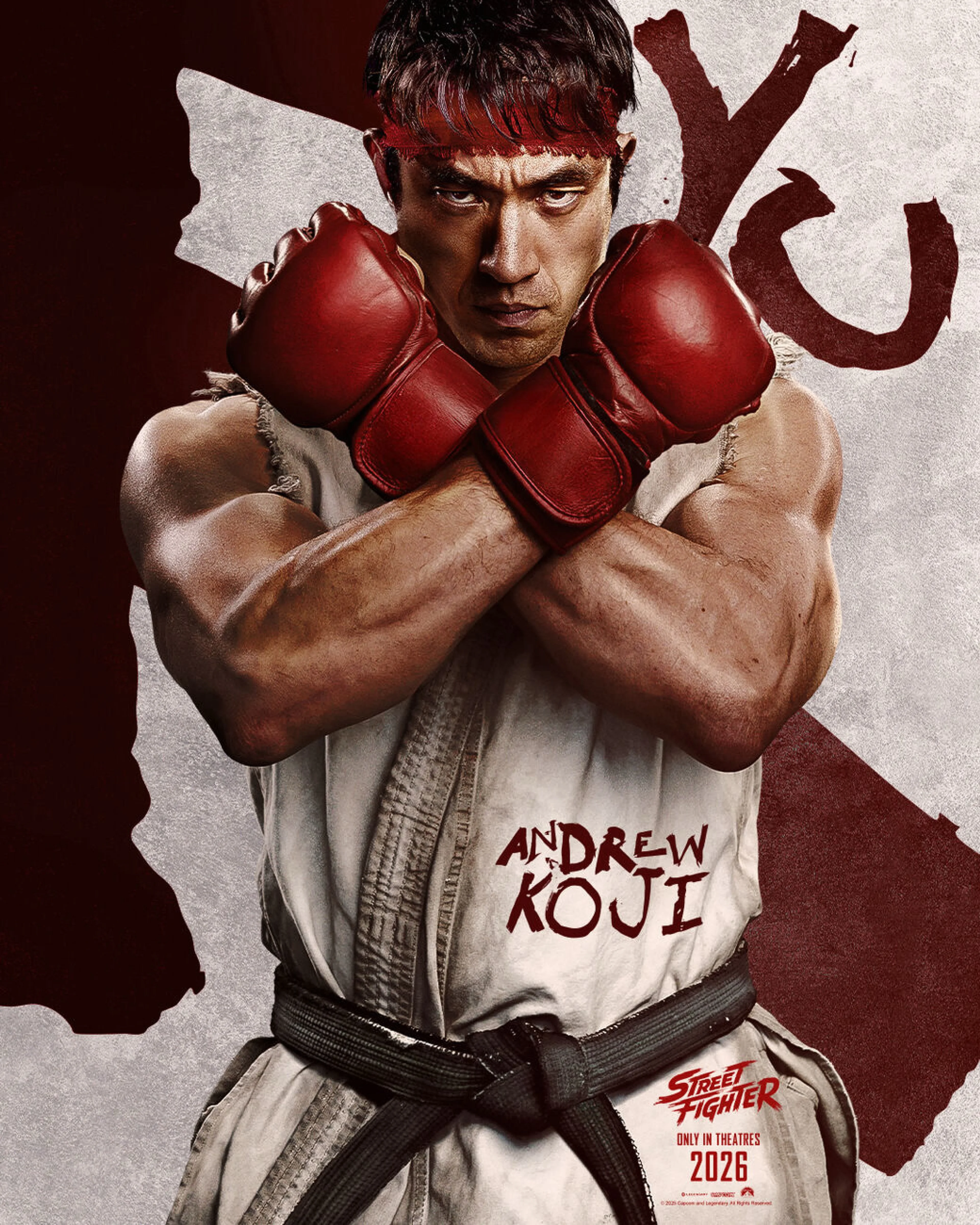 Andrew Koji as Ryu in the 2026 Street Fighter movie.