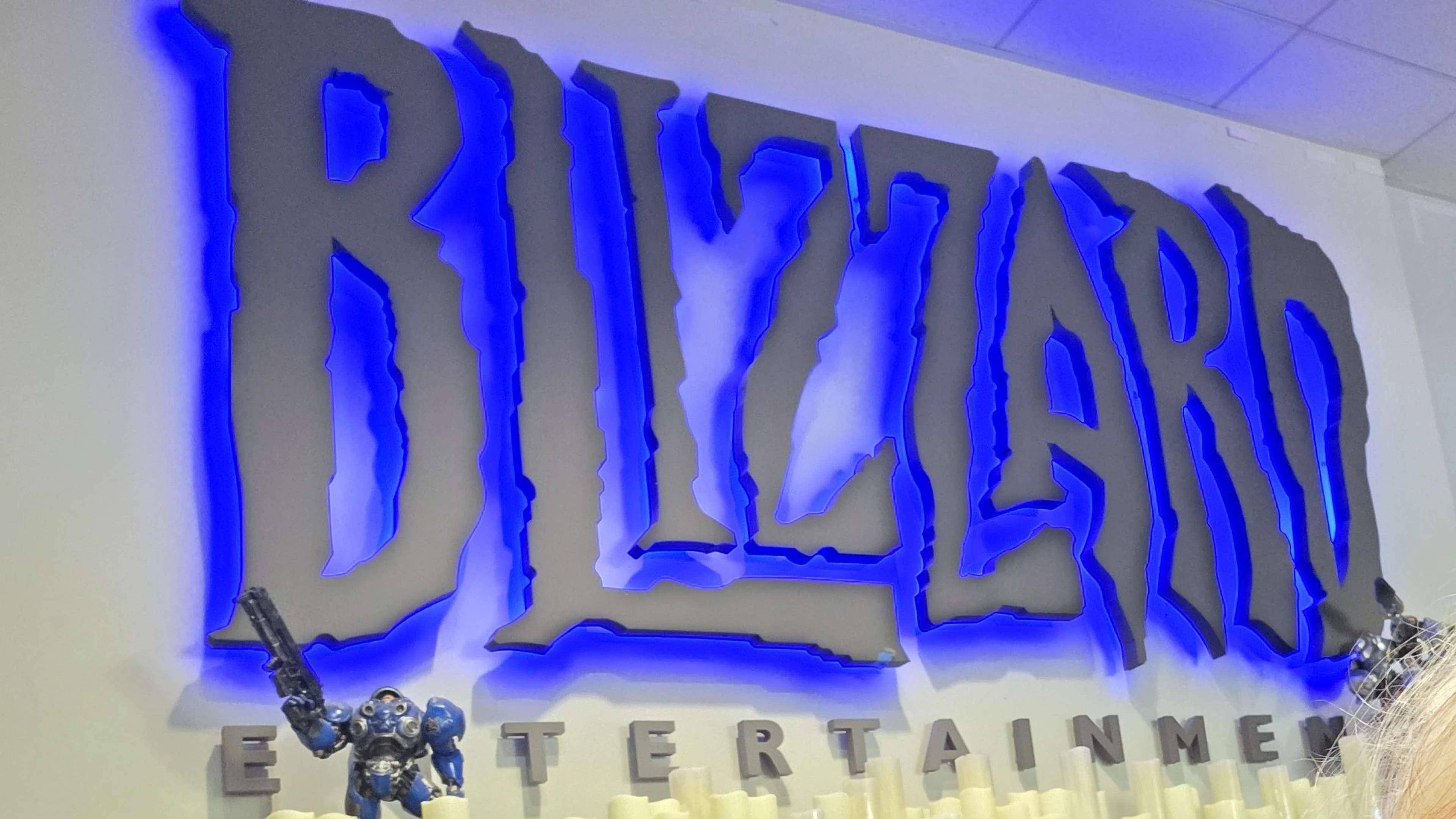 Blizzard game characters shown in artwork used with the Xbox performance report