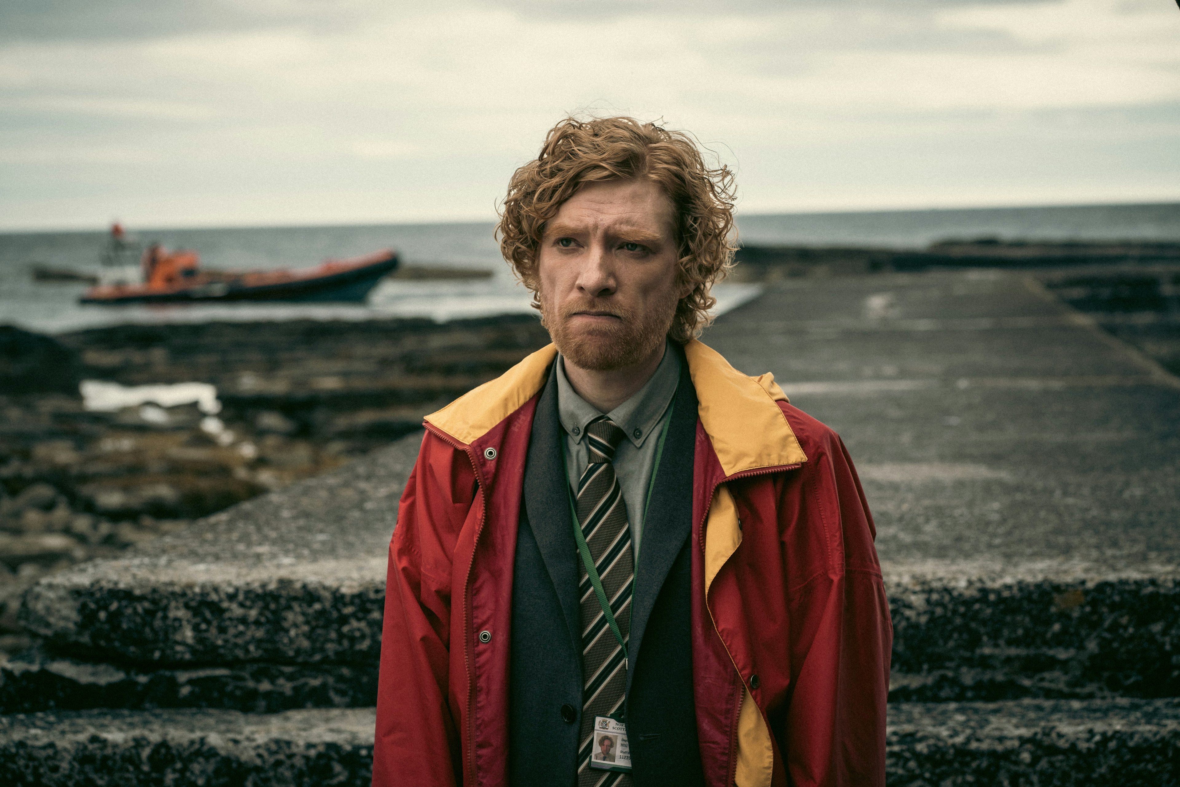 Daniel in his red coat.