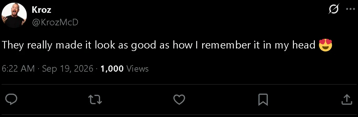 An X comment saying WoW Forever looks as good as the player remembers the original game.