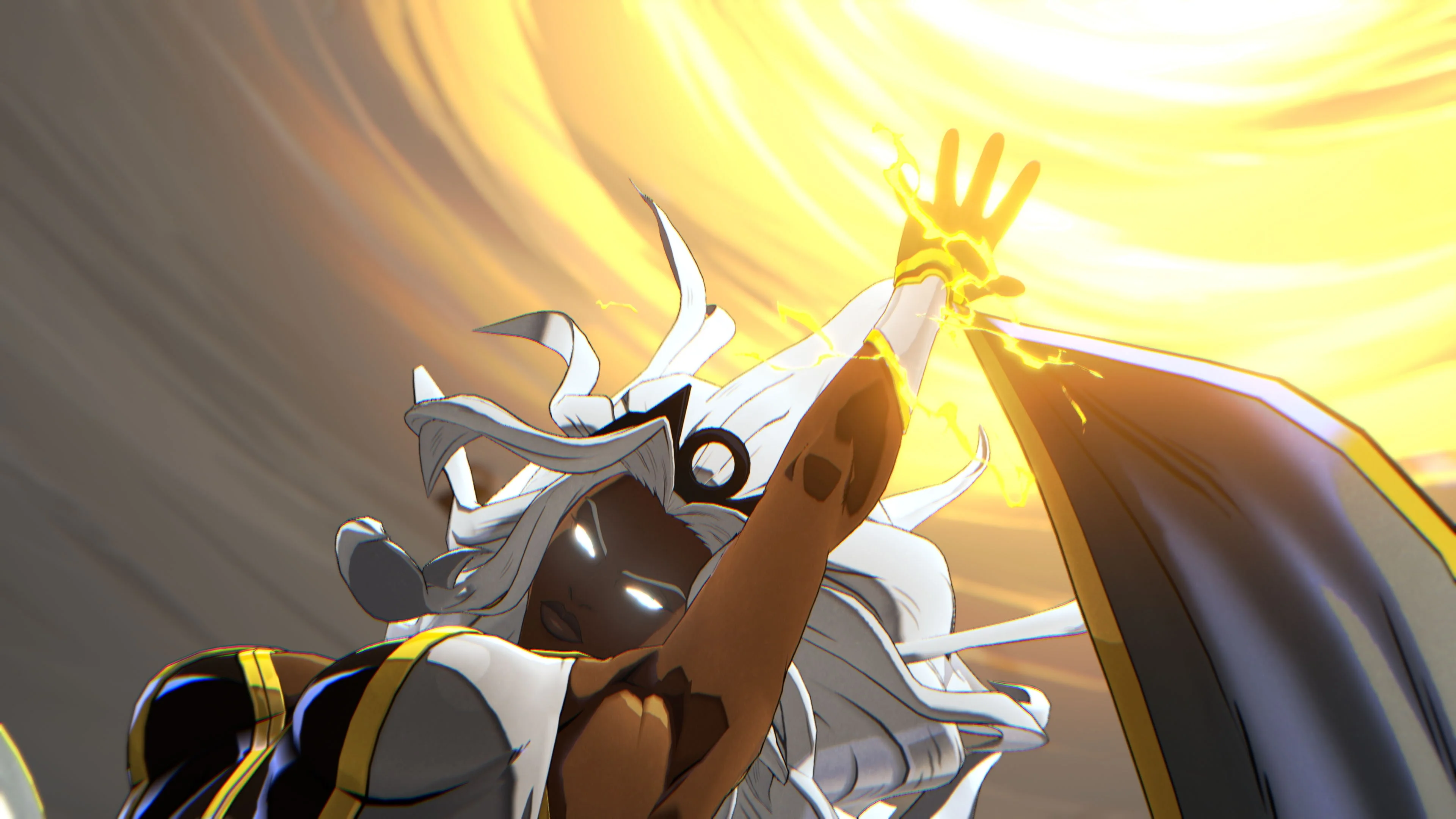 Storm using her powers in official MARVEL Tōkon artwork