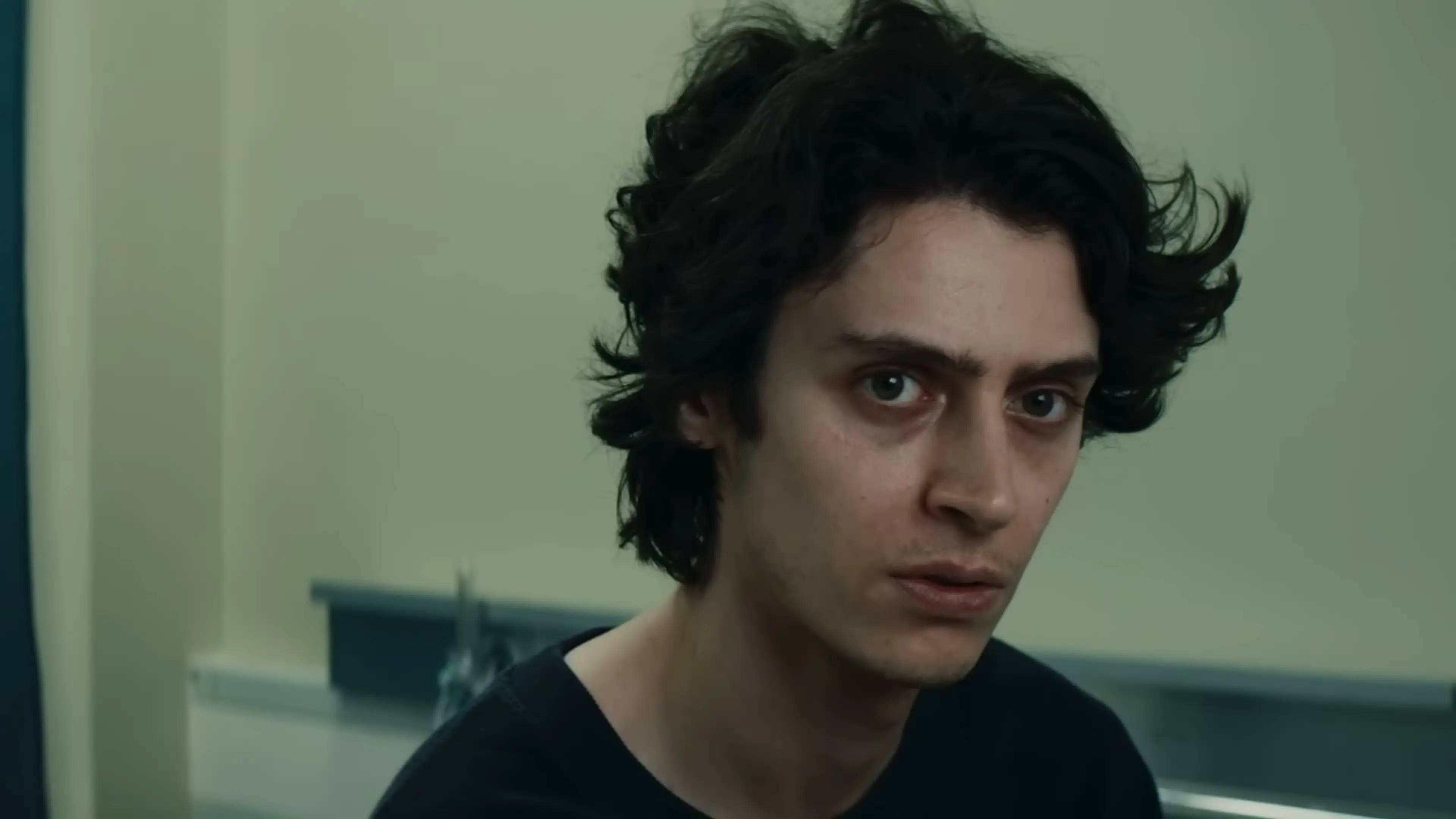 Faris looks ahead in a sharp close-up from Fatih Akin’s Geister.