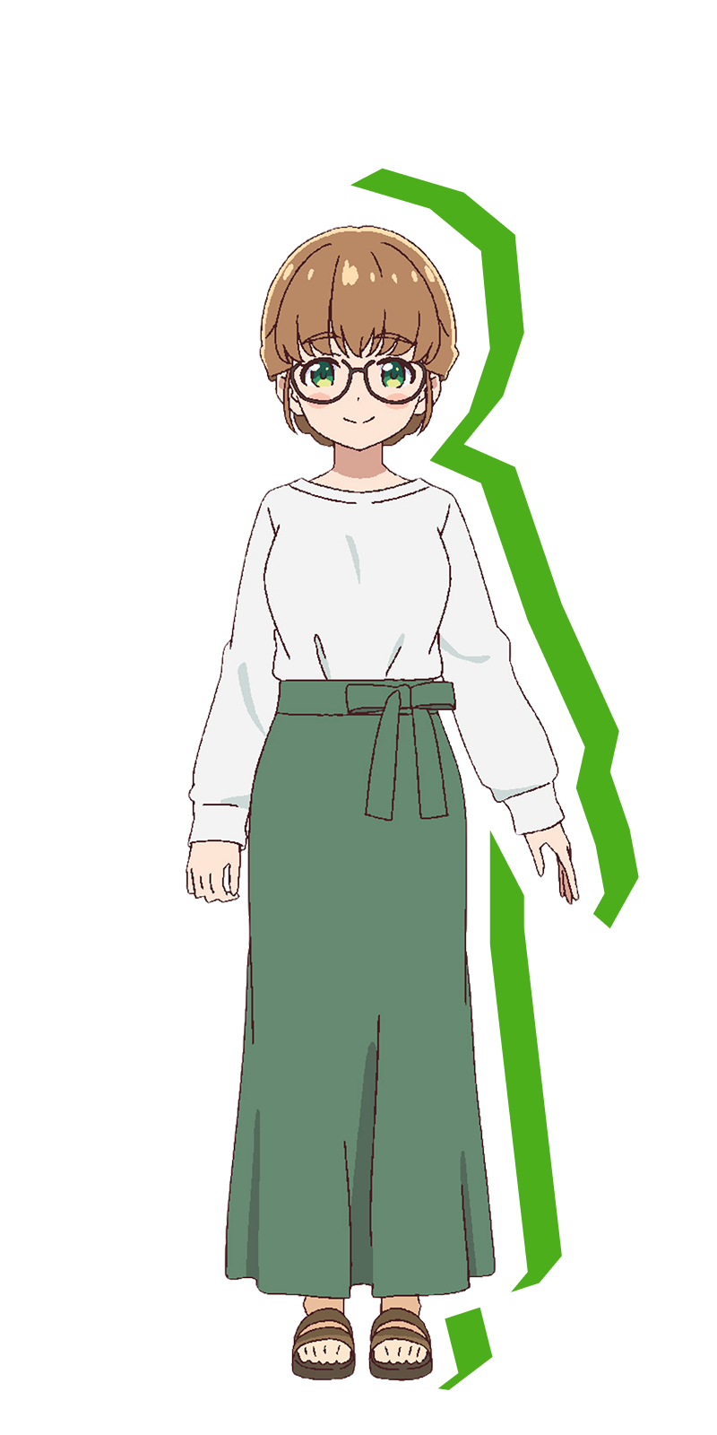 Official character art of Kodama Orihara from Tetsuryō!