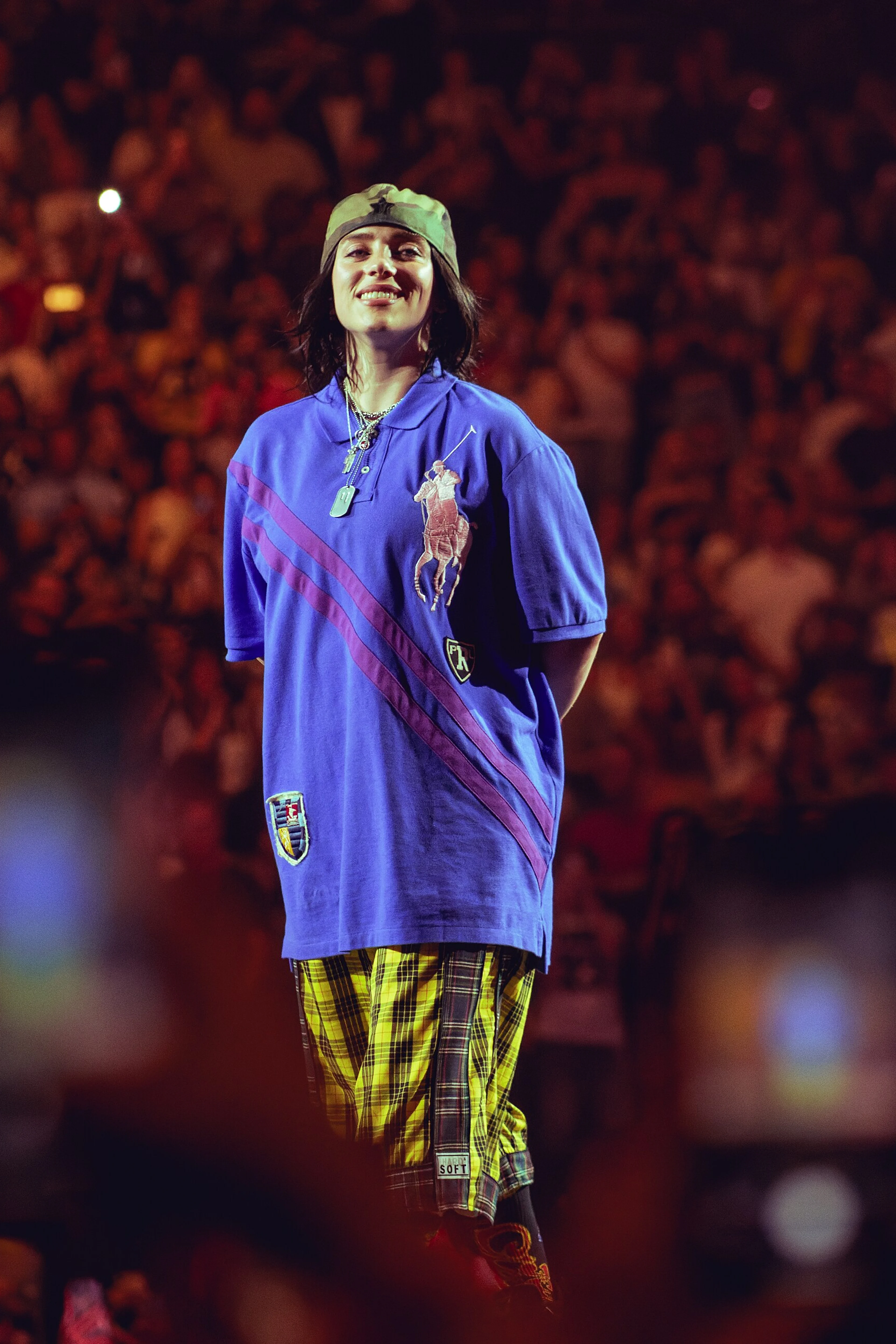 Billie Eilish onstage at London’s O2 arena in July 2025.