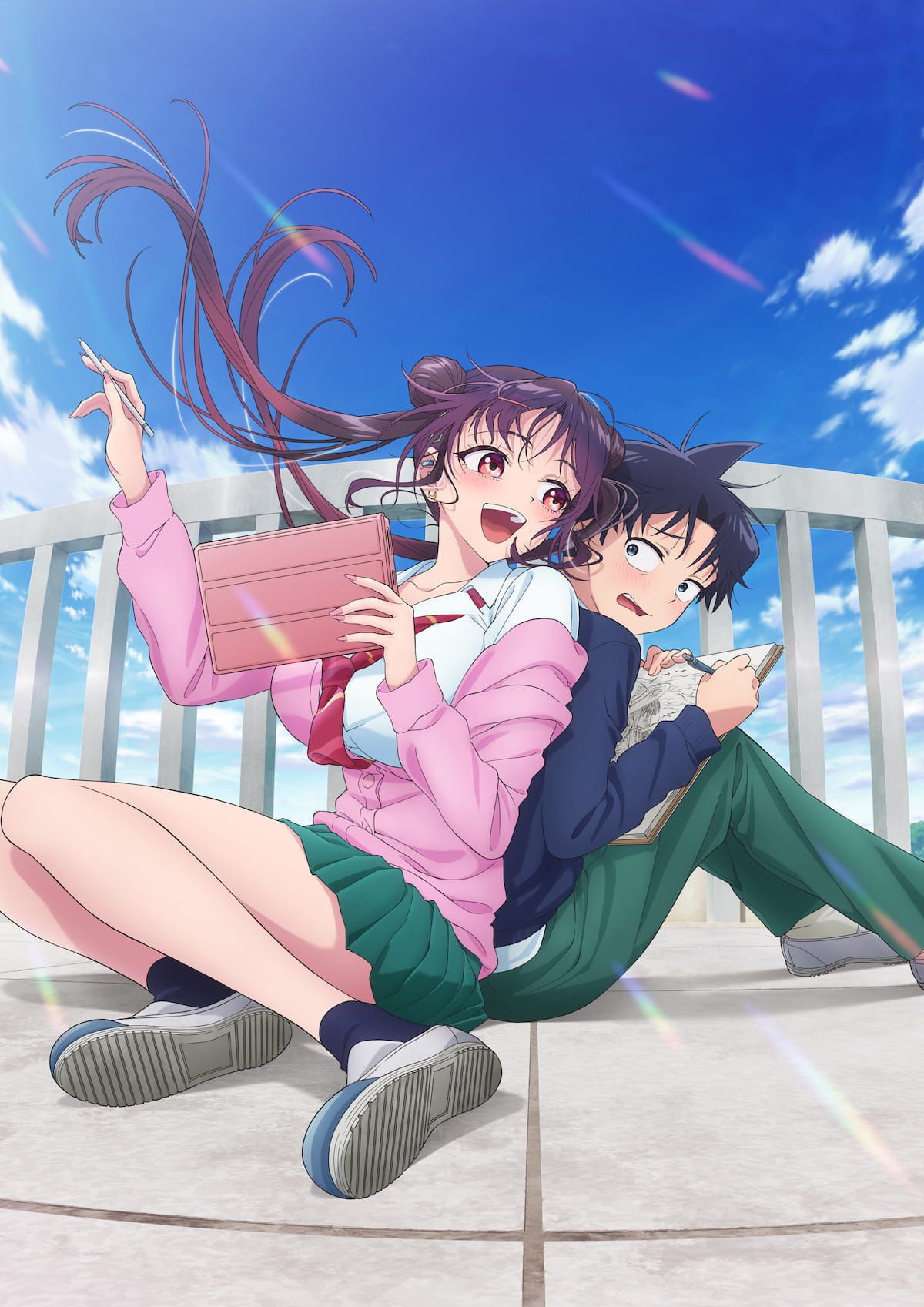 Official Now That We Draw key art showing Yuki Uehara and Niina Miyamoto.