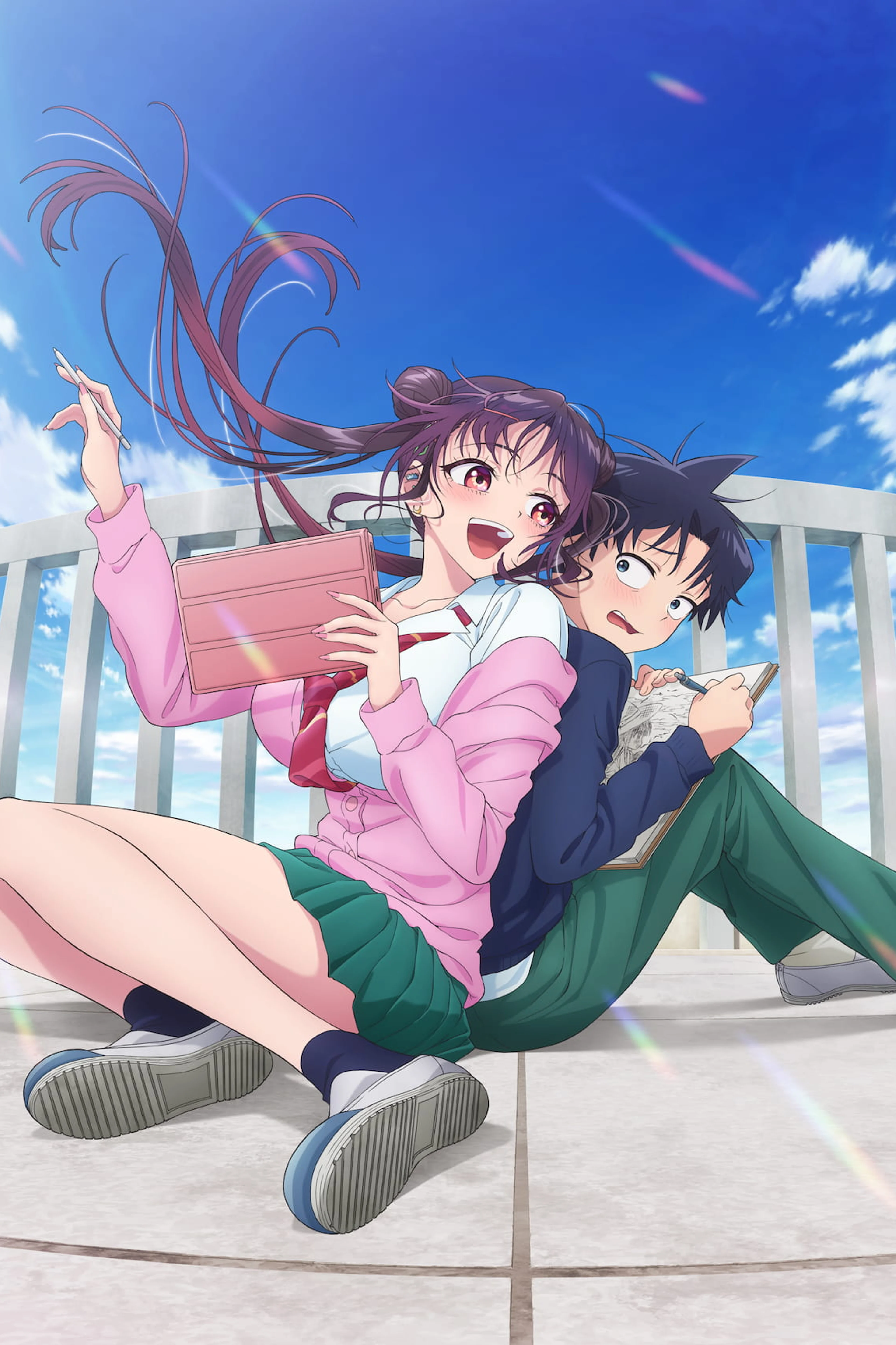 Official Now That We Draw key art showing Yuki Uehara and Niina Miyamoto.