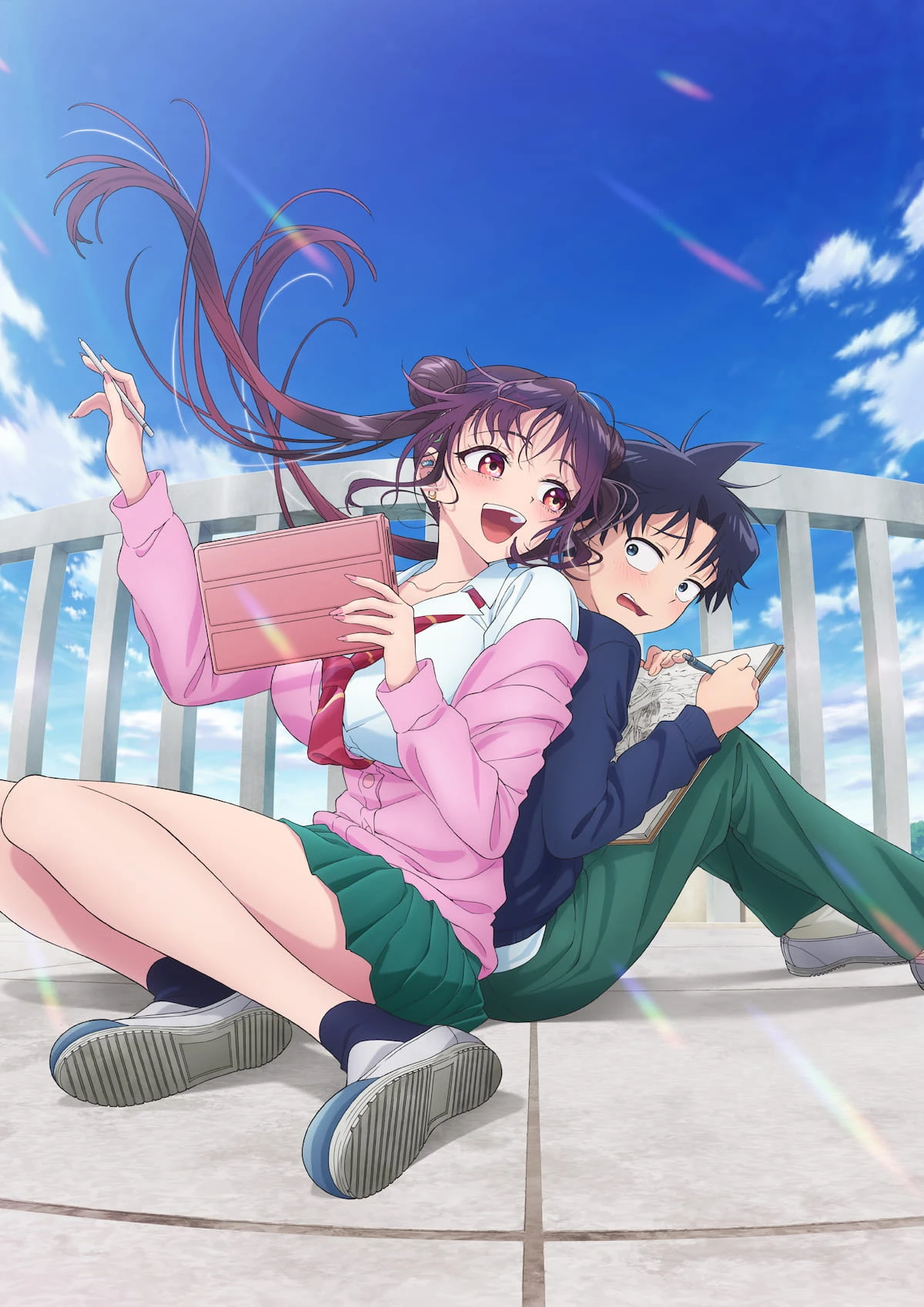 Official Now That We Draw key art showing Yuki Uehara and Niina Miyamoto.